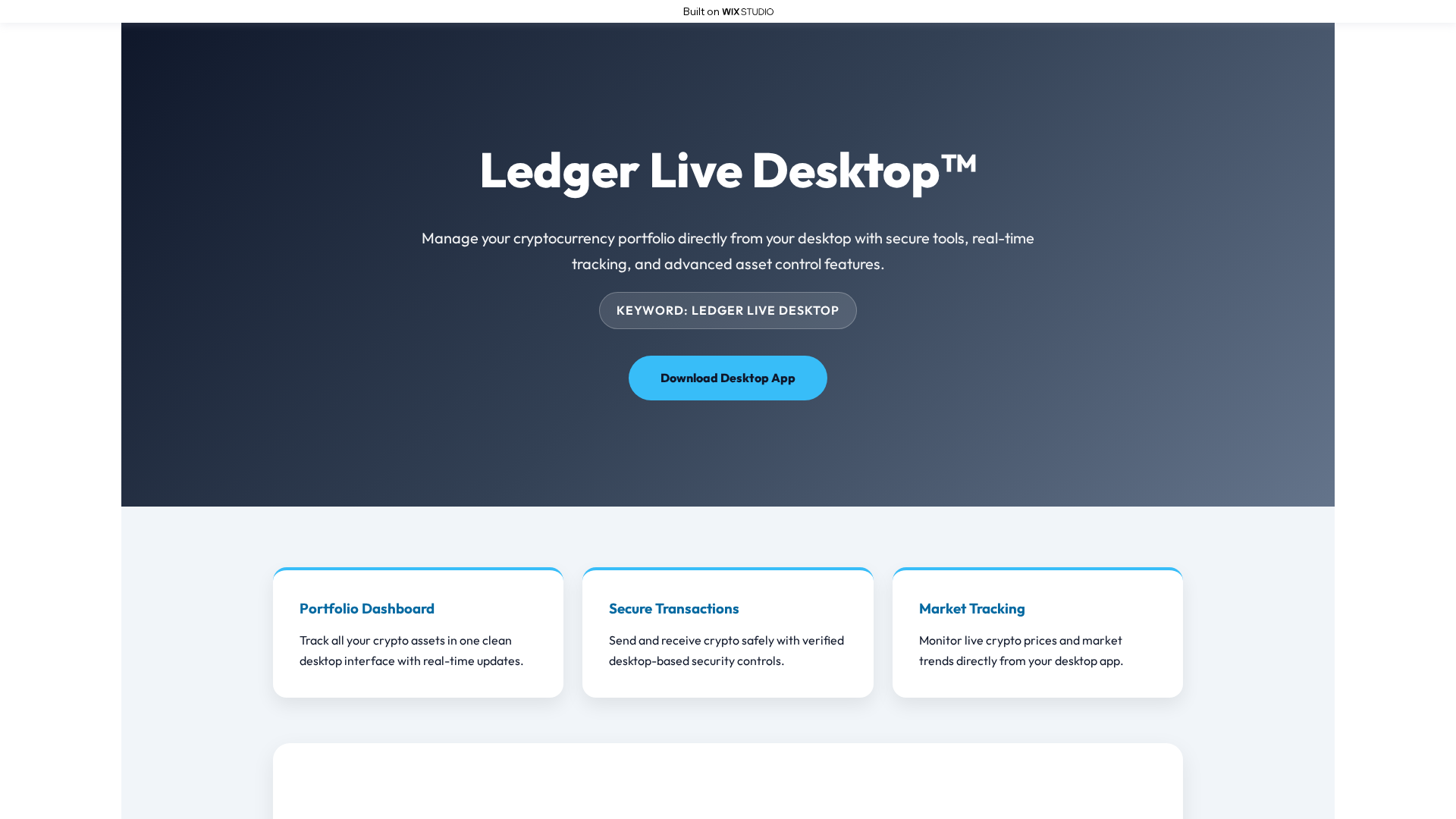 Screenshot of en-desktop-lives.wixstudio.com