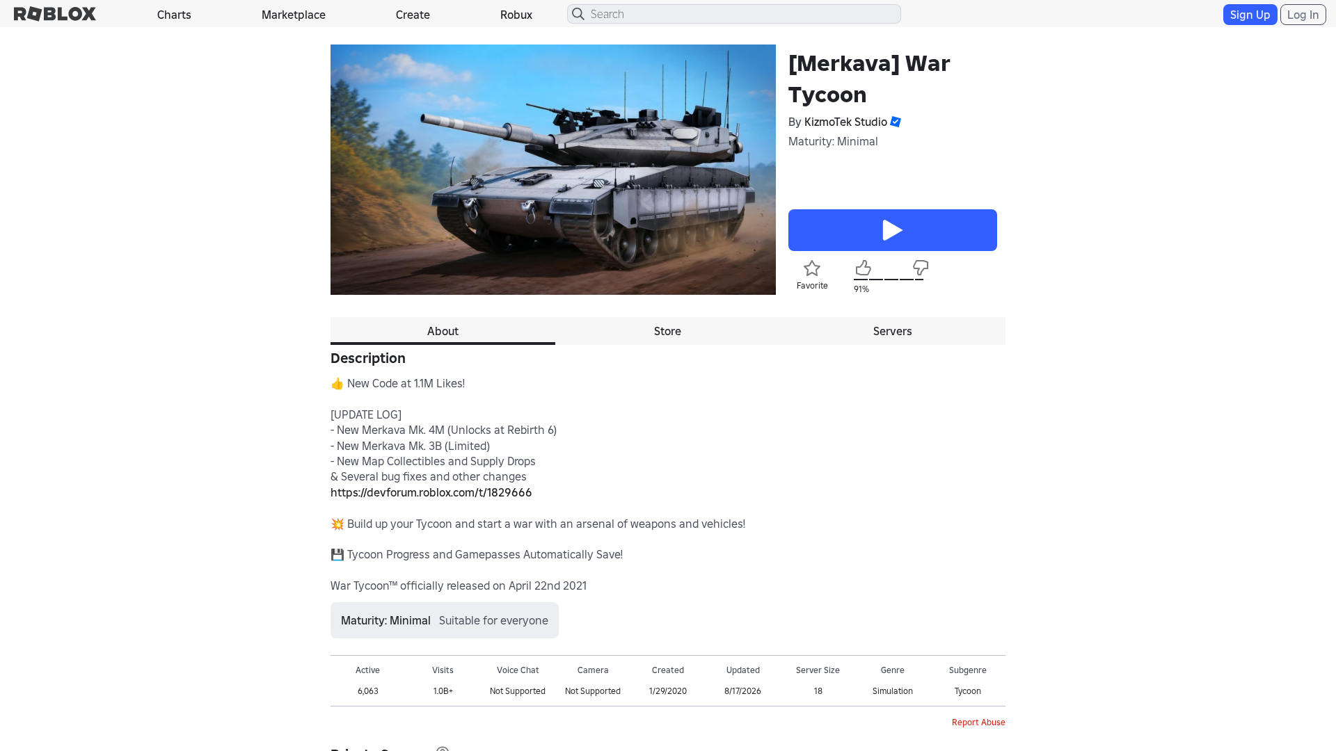 Screenshot of www.roblox.ly