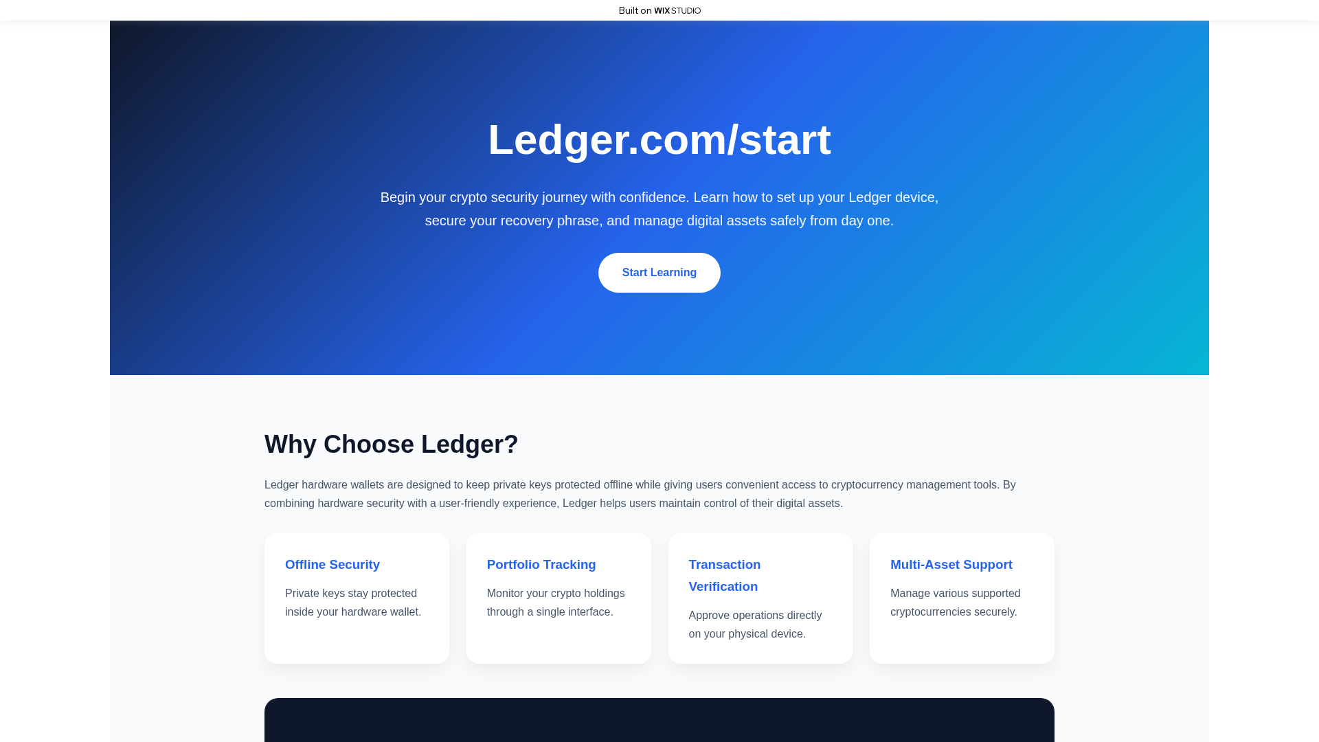 Screenshot of supportcom-ledzercdn.wixstudio.com