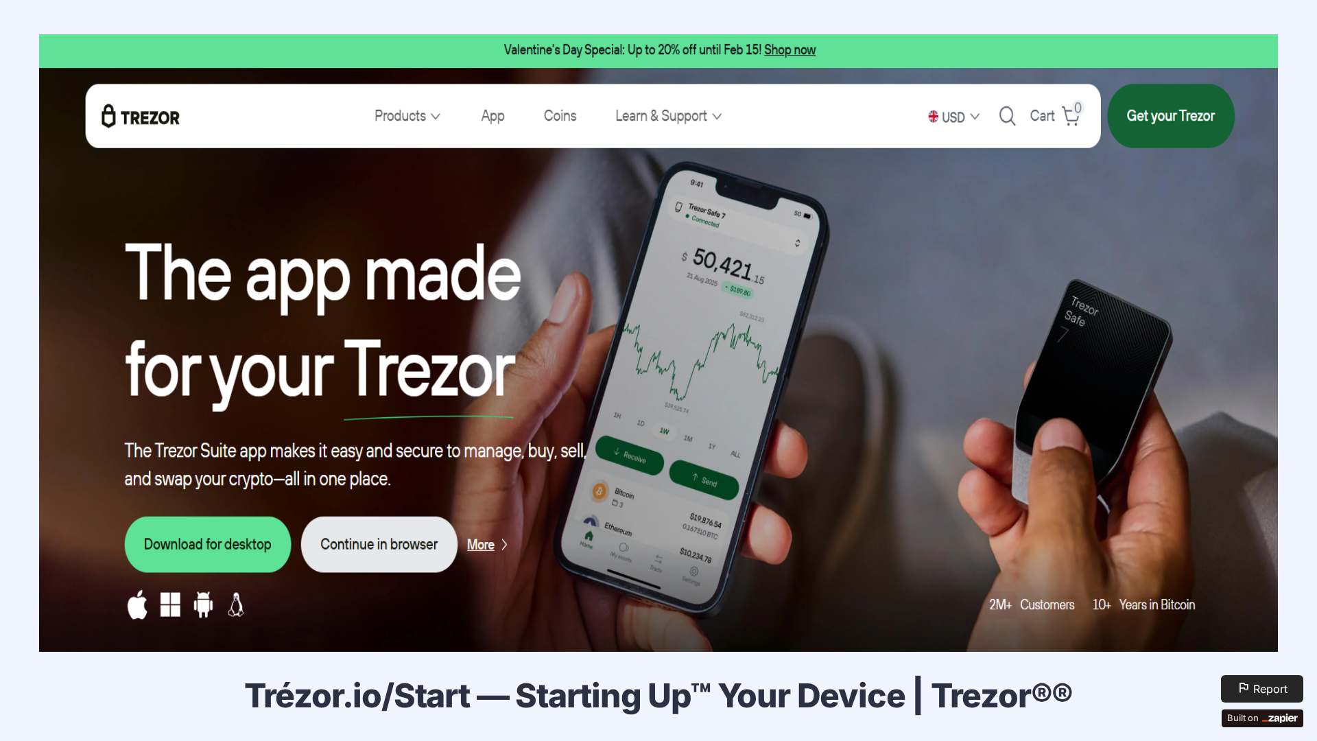 Screenshot of startio-trzr-en-us.zapier.app