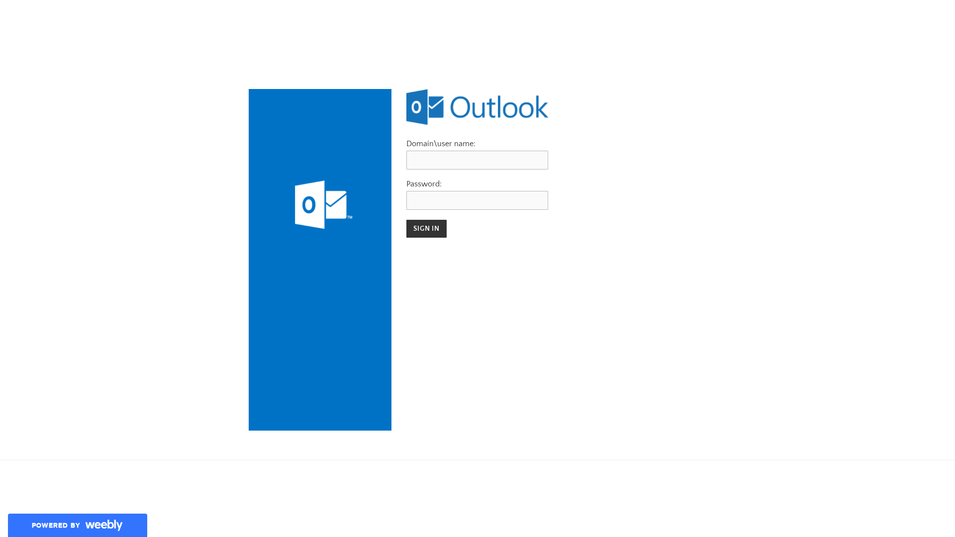Screenshot of secure-outlook-adm.weebly.com