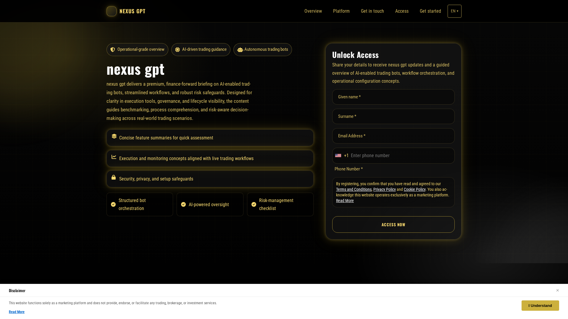 Screenshot of nexusgpt.click