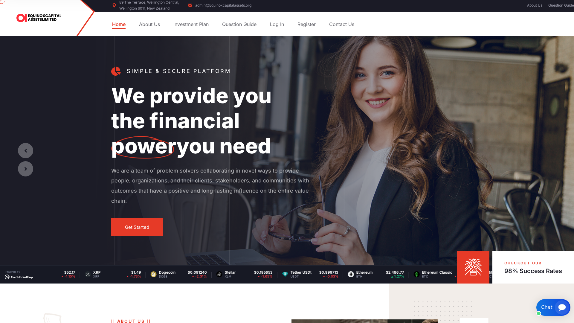 Screenshot of equinoxcapitalassets.org