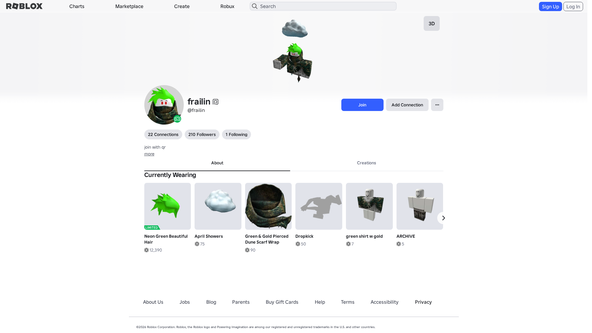 Screenshot of www.roblox.com.ml