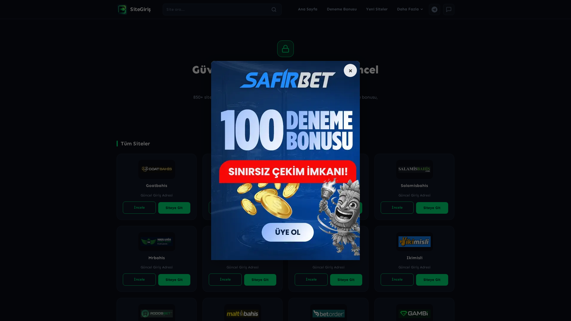 Screenshot of sitegiris5.pro