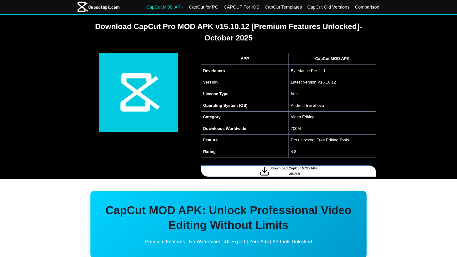 Screenshot of cupcatapk.com