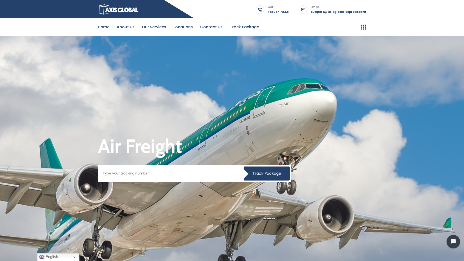 Screenshot of axisglobalexpress.com