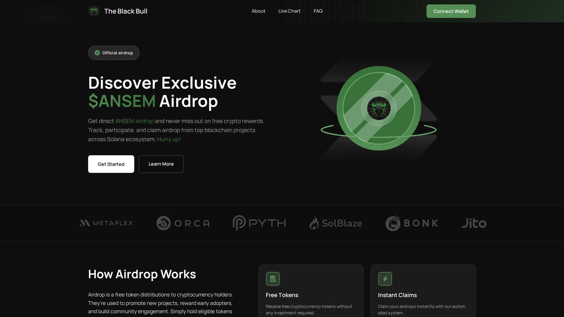 Screenshot of blackbullsol.icu
