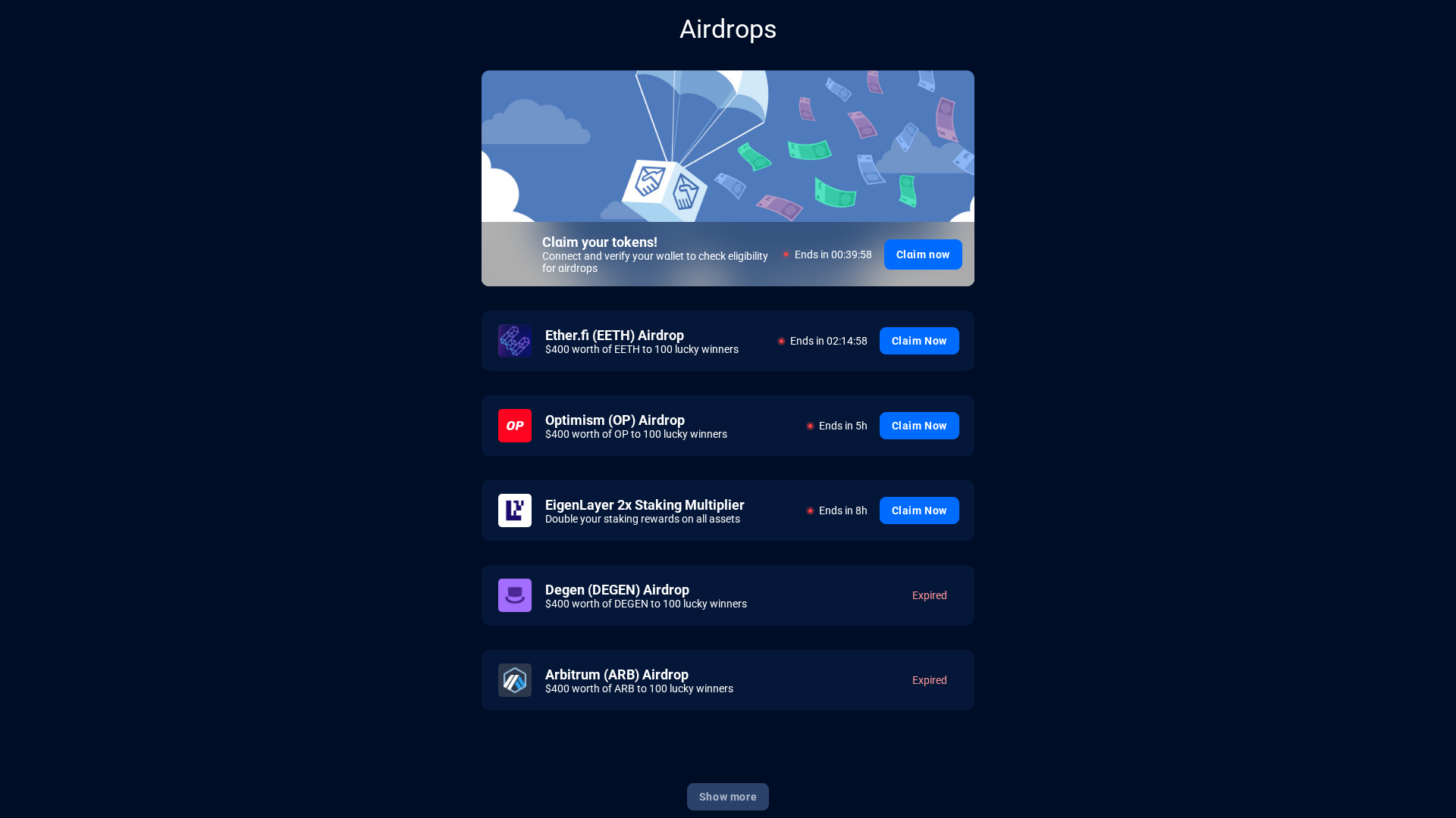 Screenshot of airdrophunter-8nc.pages.dev