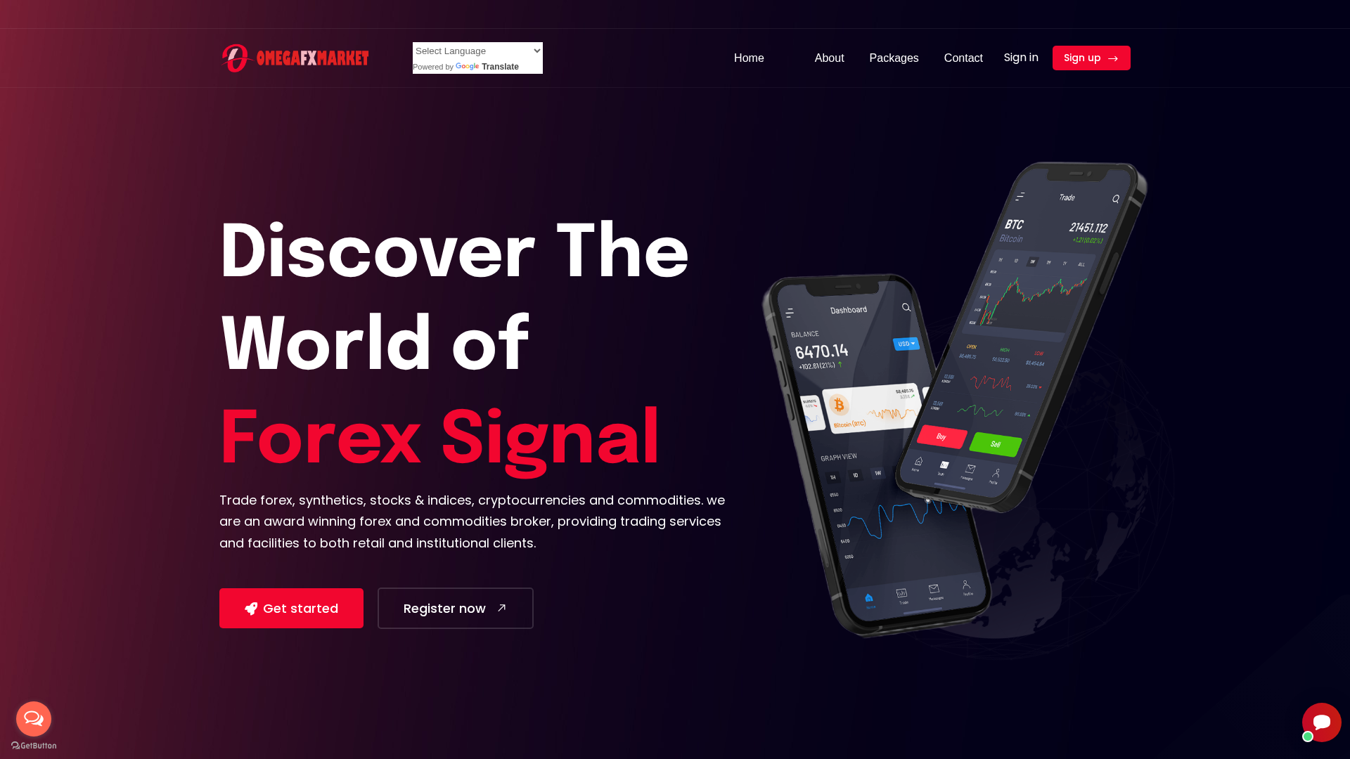 Screenshot of omegafxmarket.com.premiumguaranteebk.com