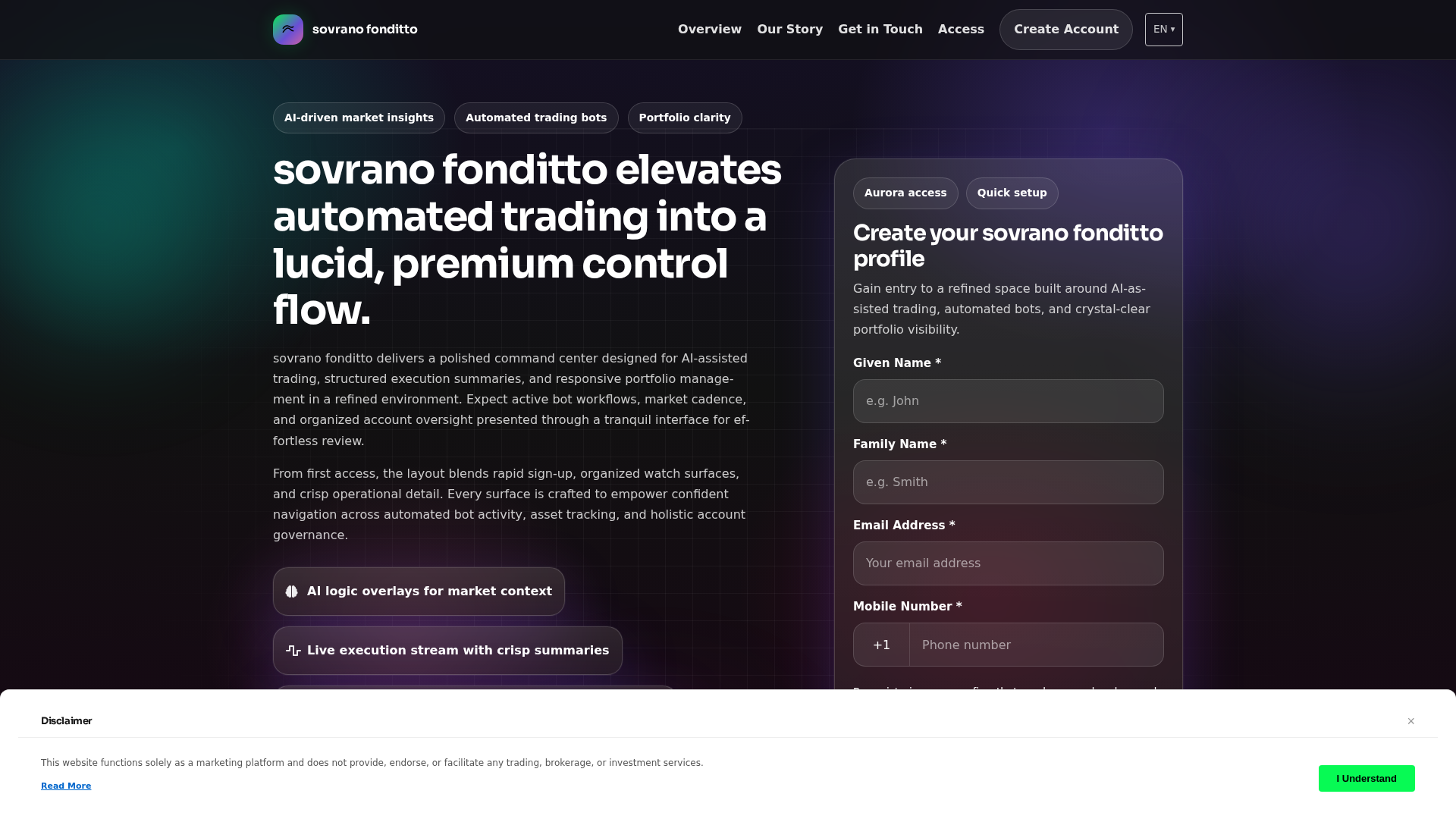 Screenshot of sovranofonditto.digital