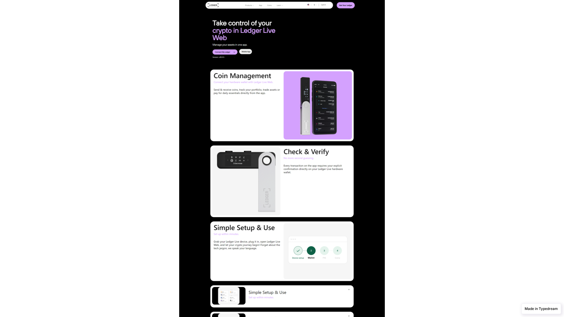 Screenshot of guide-ledger-desktops-com.typedream.app