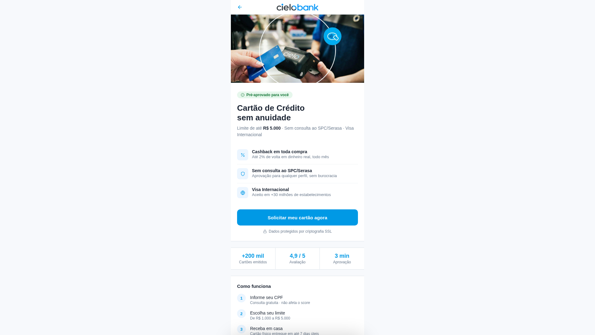Screenshot of app.cielobank.com.ru