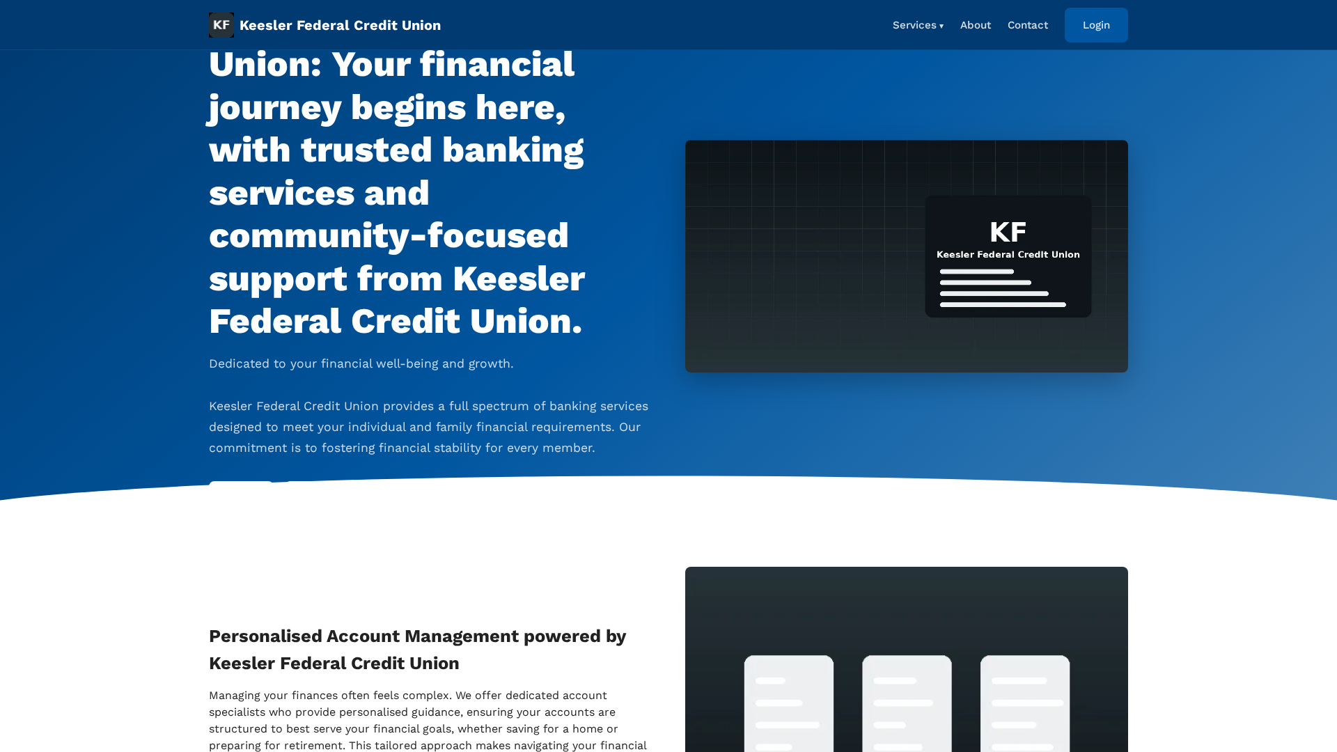 Screenshot of kfcu.at