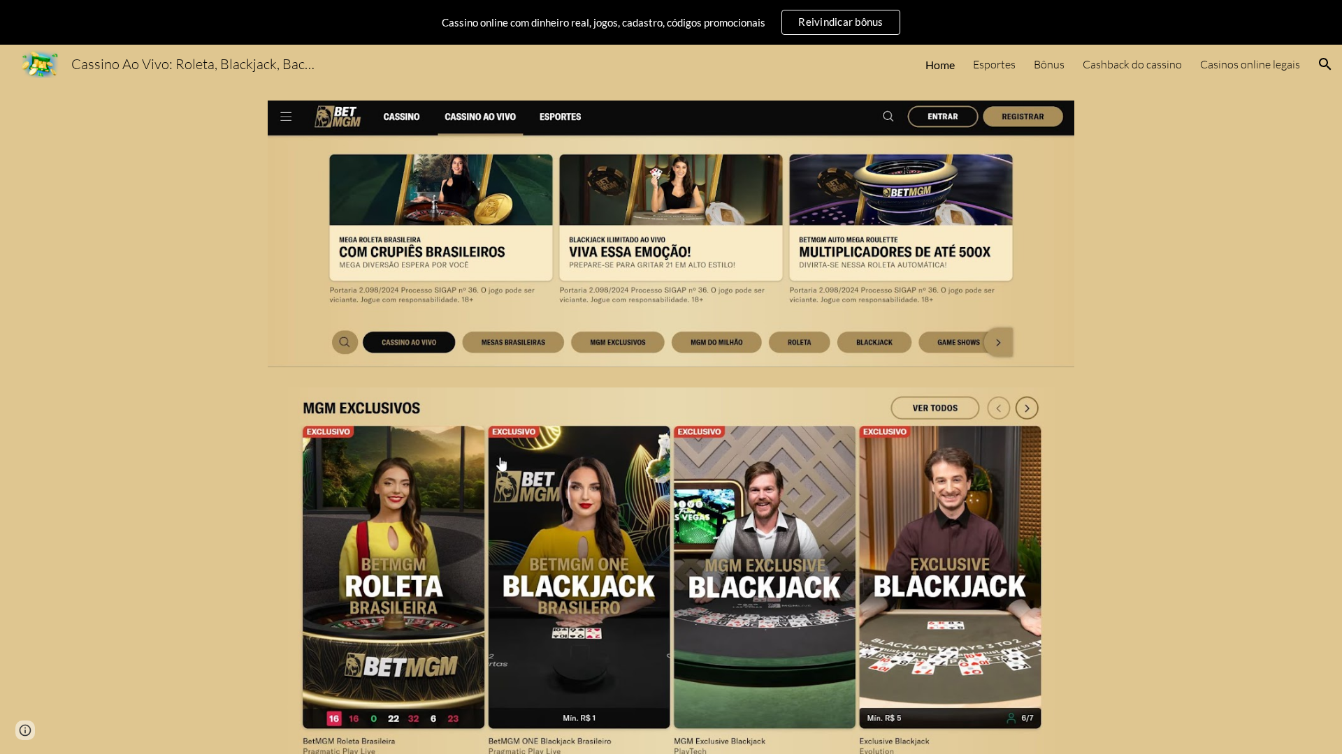 Screenshot of www.casinobrasils.live