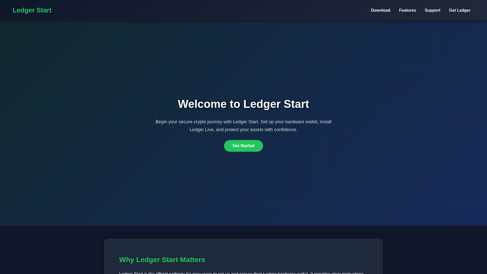 Screenshot of experience-ledger-start.pages.dev