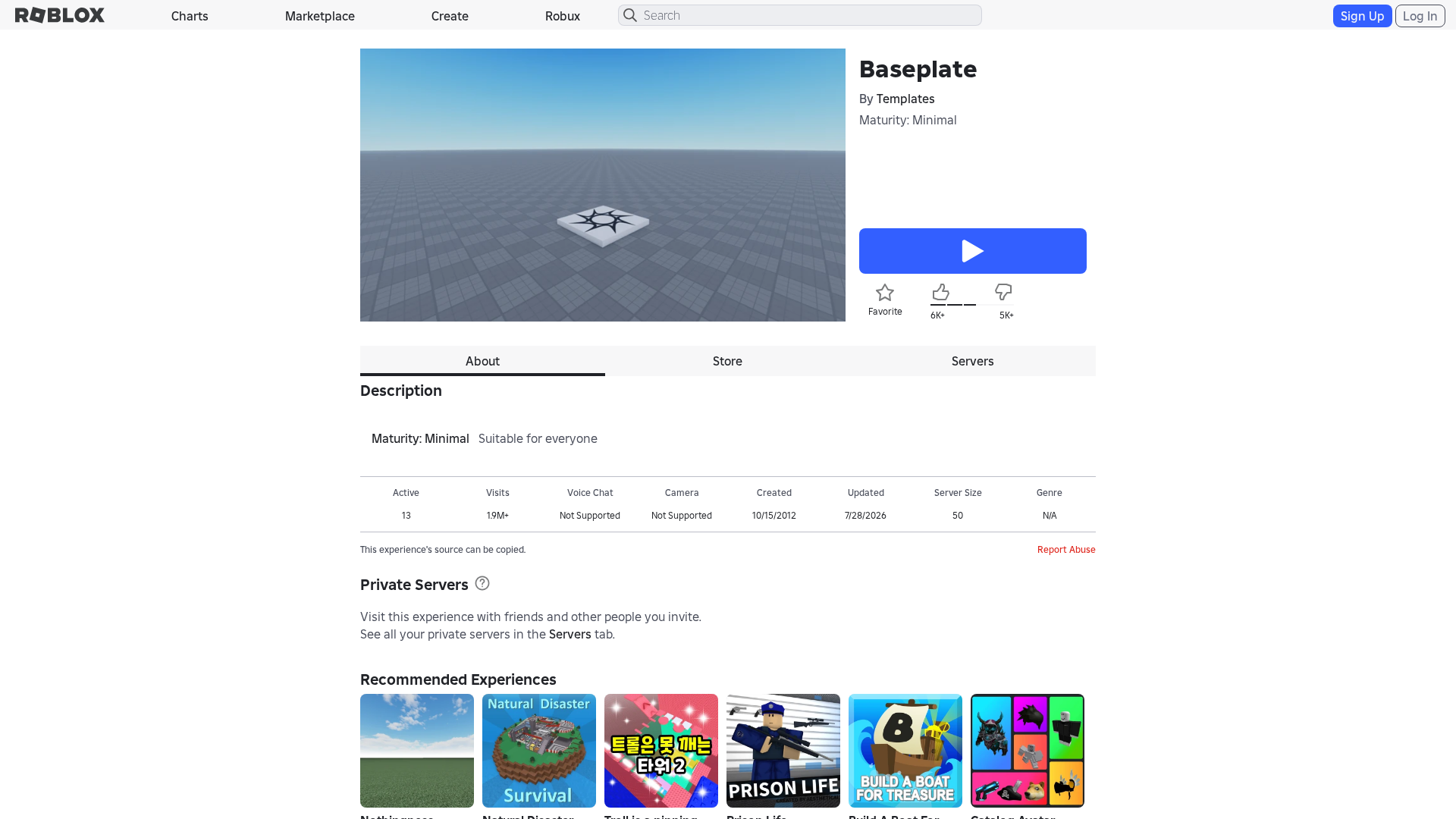 Screenshot of www.roblox.com.et