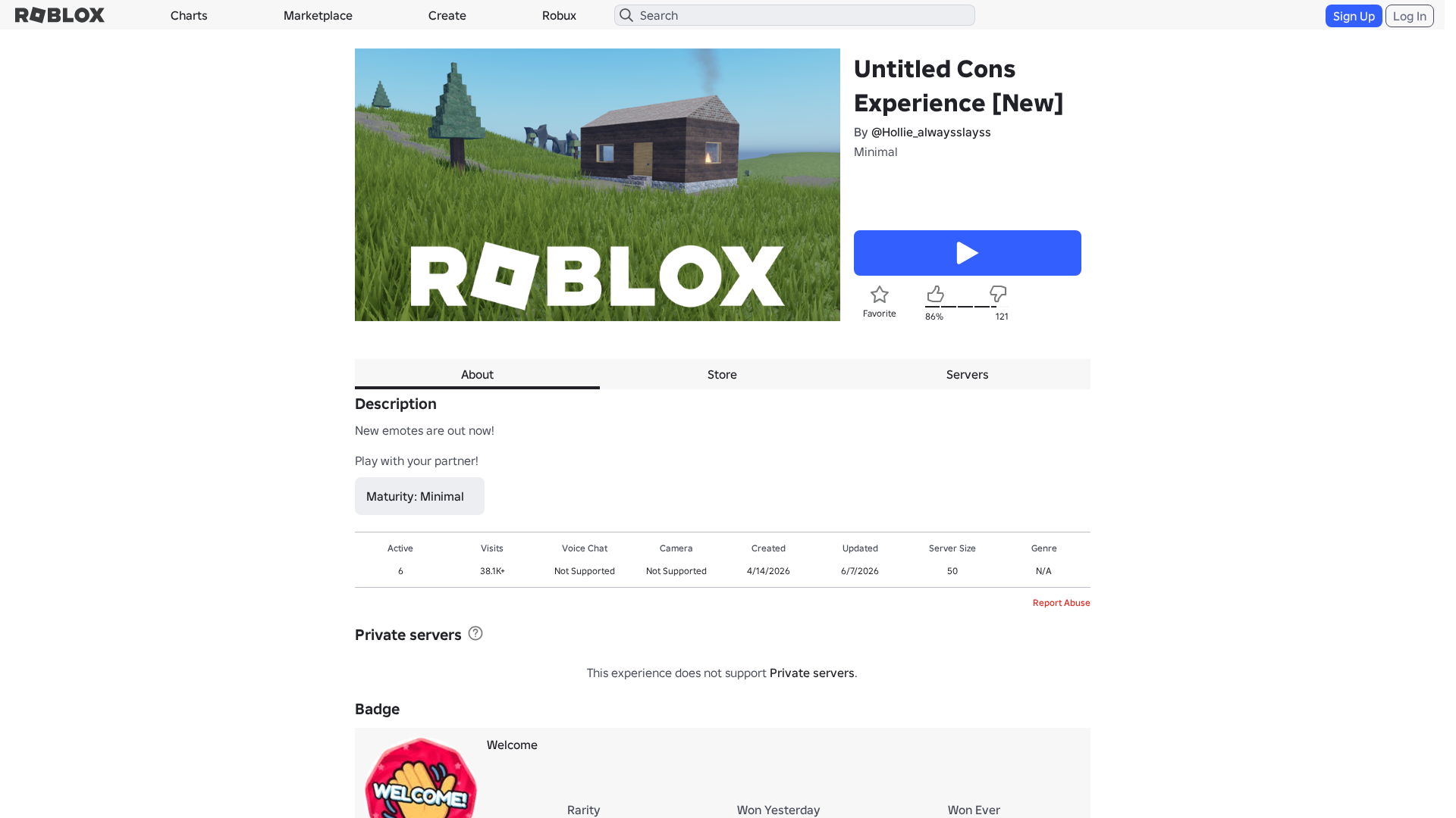 Screenshot of www.roblox.com.ml