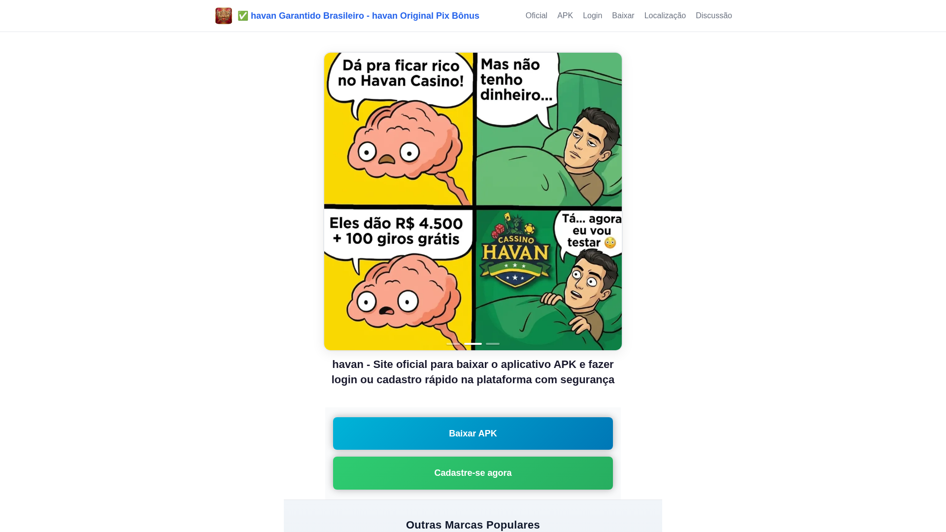Screenshot of havanbetbr.com