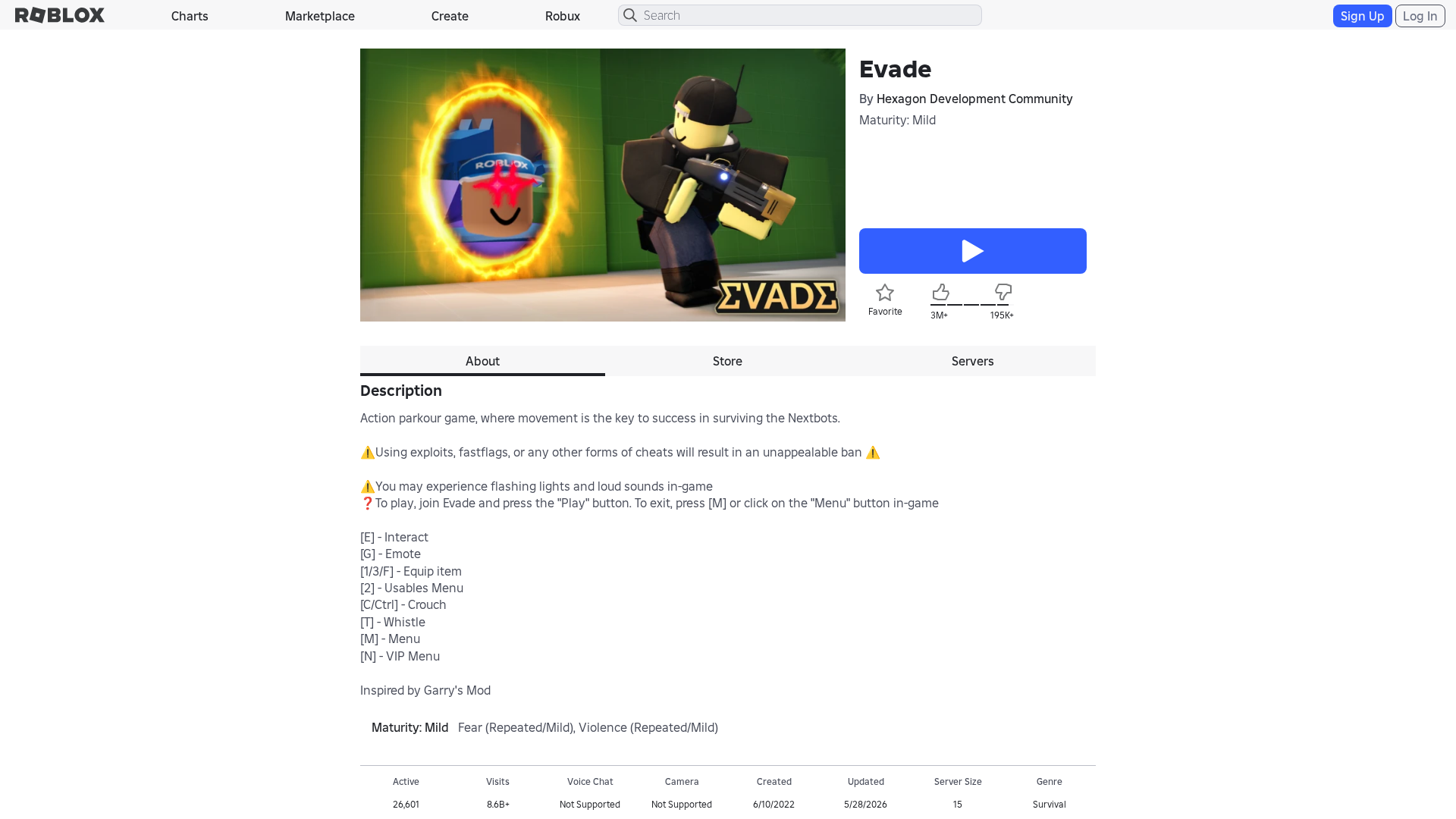 Screenshot of www.roblox.com.bi