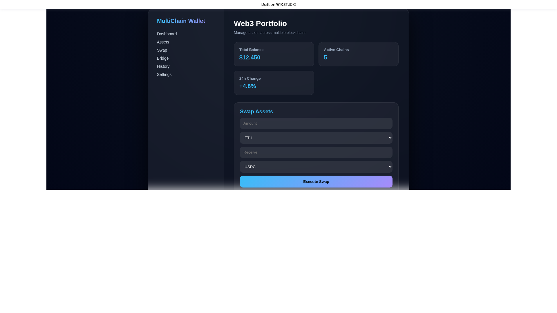 Screenshot of appsokxwalllt.wixstudio.com