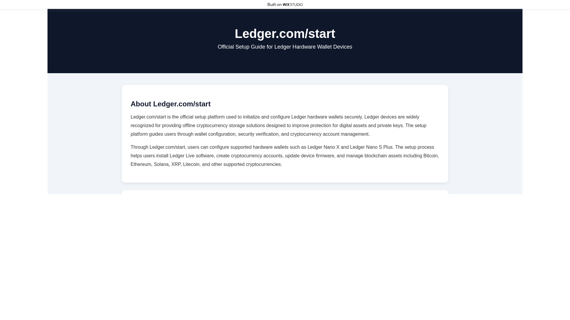 Screenshot of homeapp-legera.wixstudio.com