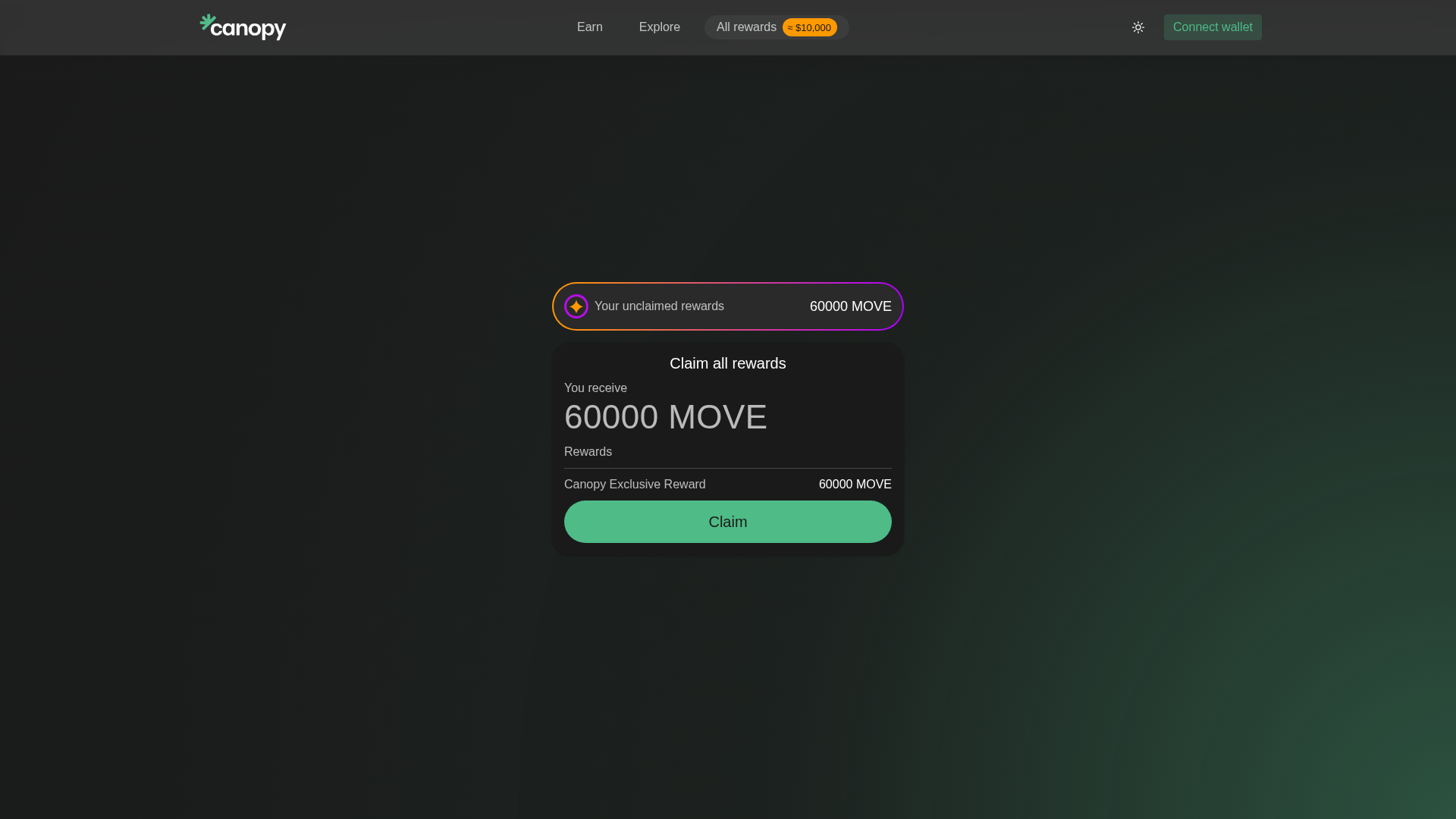 Screenshot of movereward.xyz