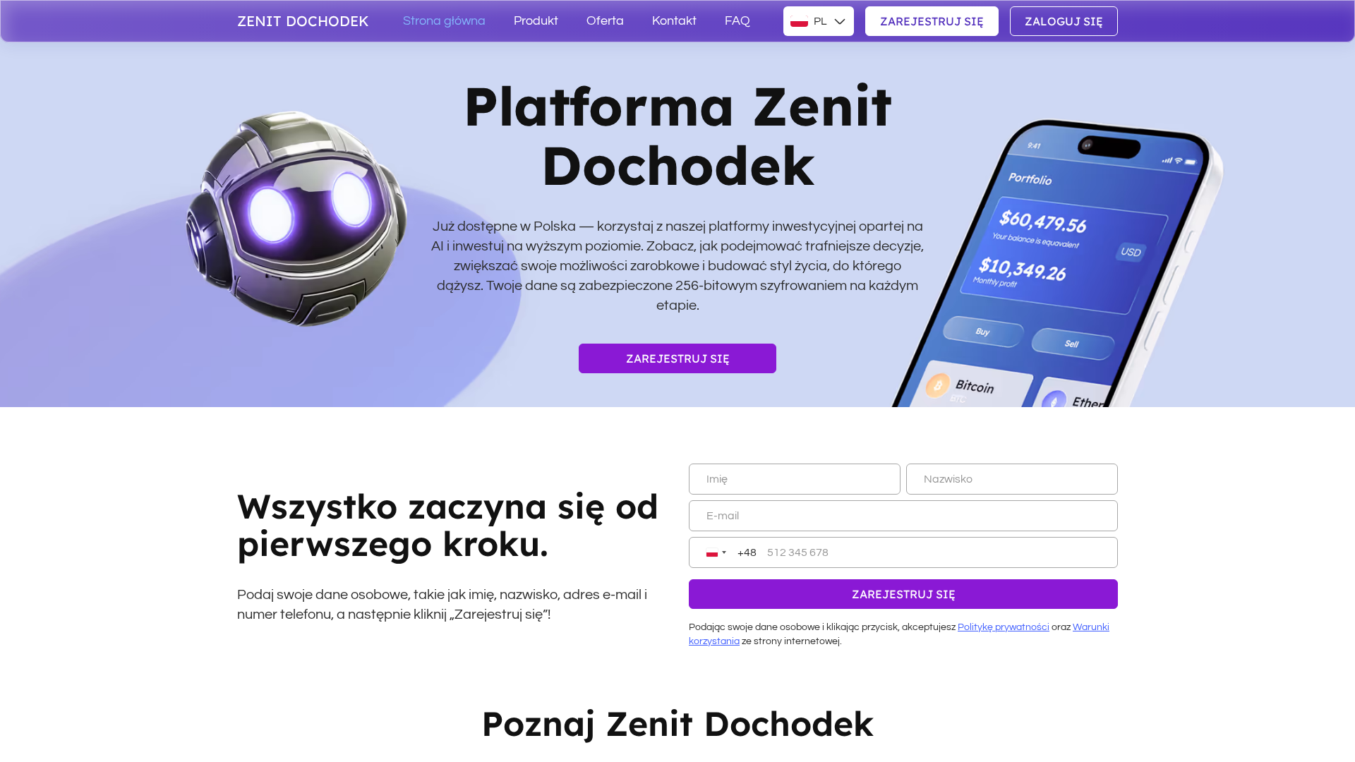 Screenshot of zenitdochodek.com