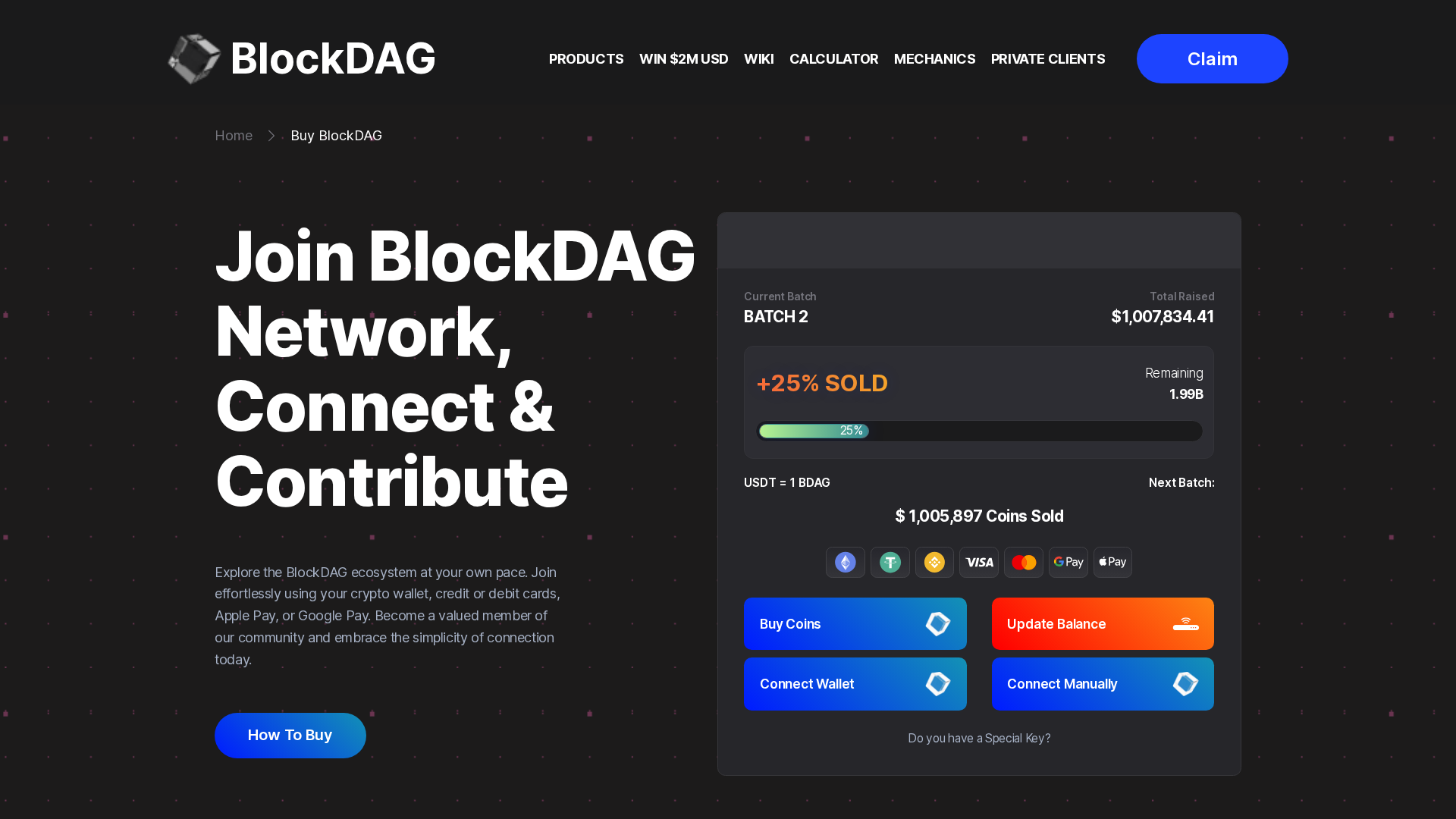 Screenshot of blockdaggs.pages.dev