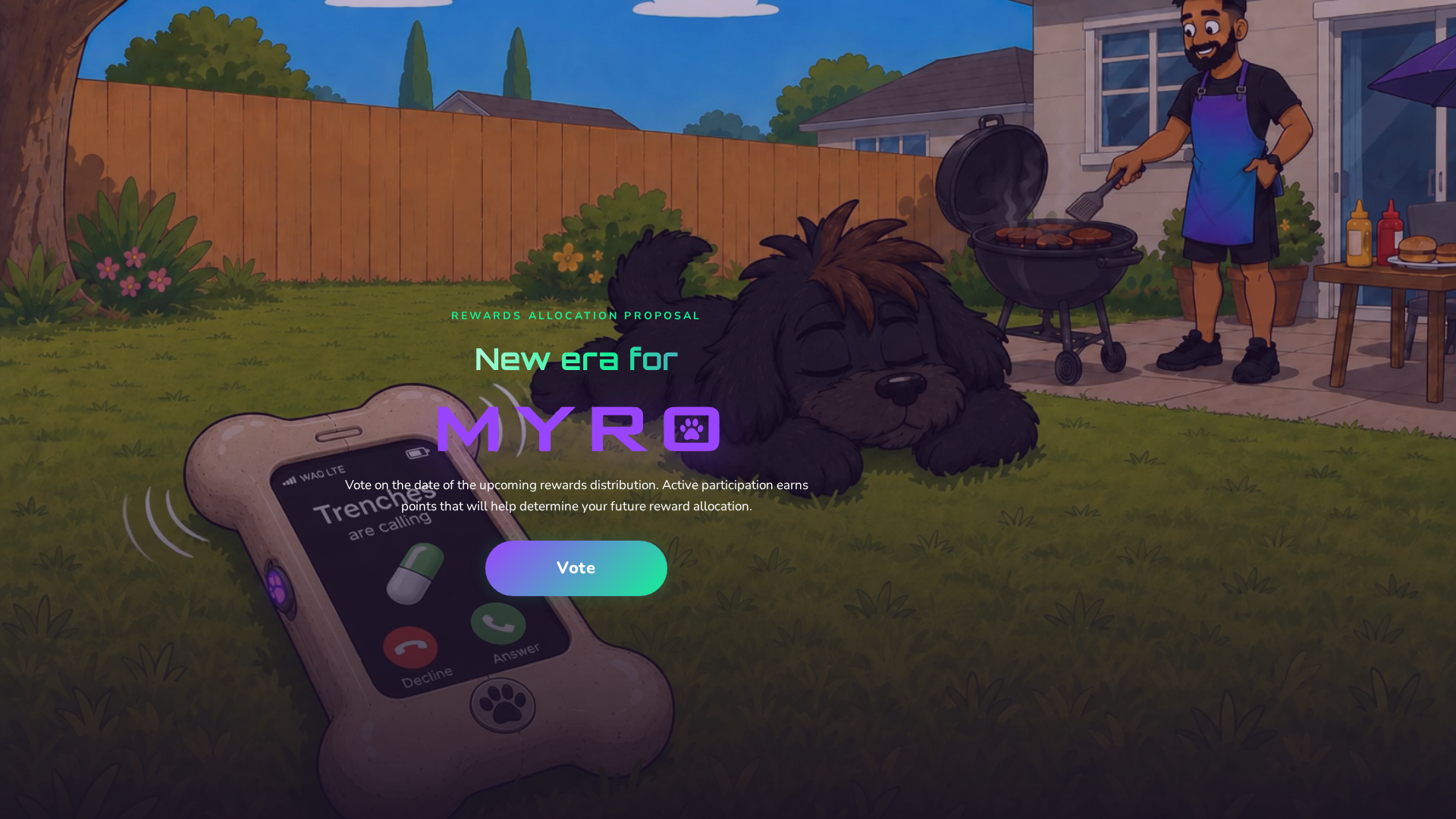 Screenshot of vote-myrothedog.xyz