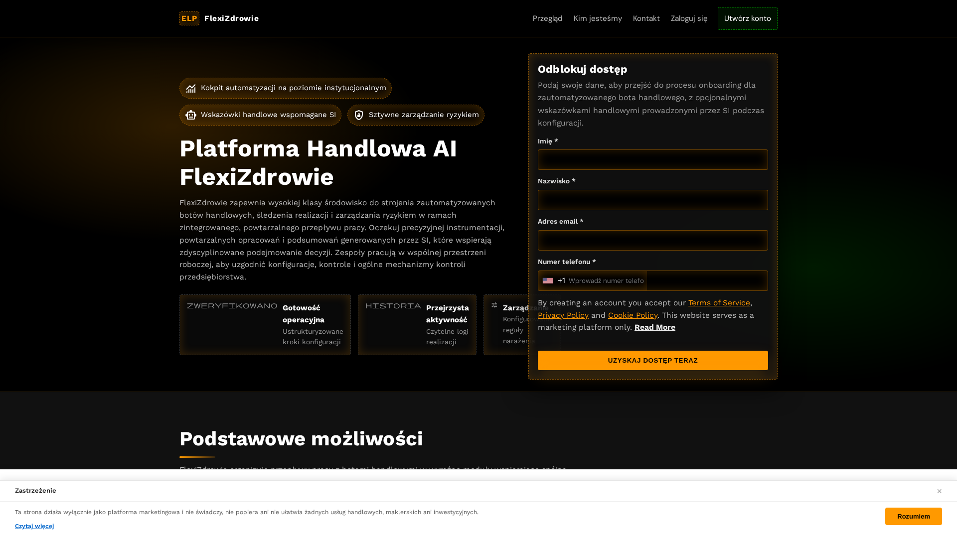 Screenshot of flexizdrowie.click