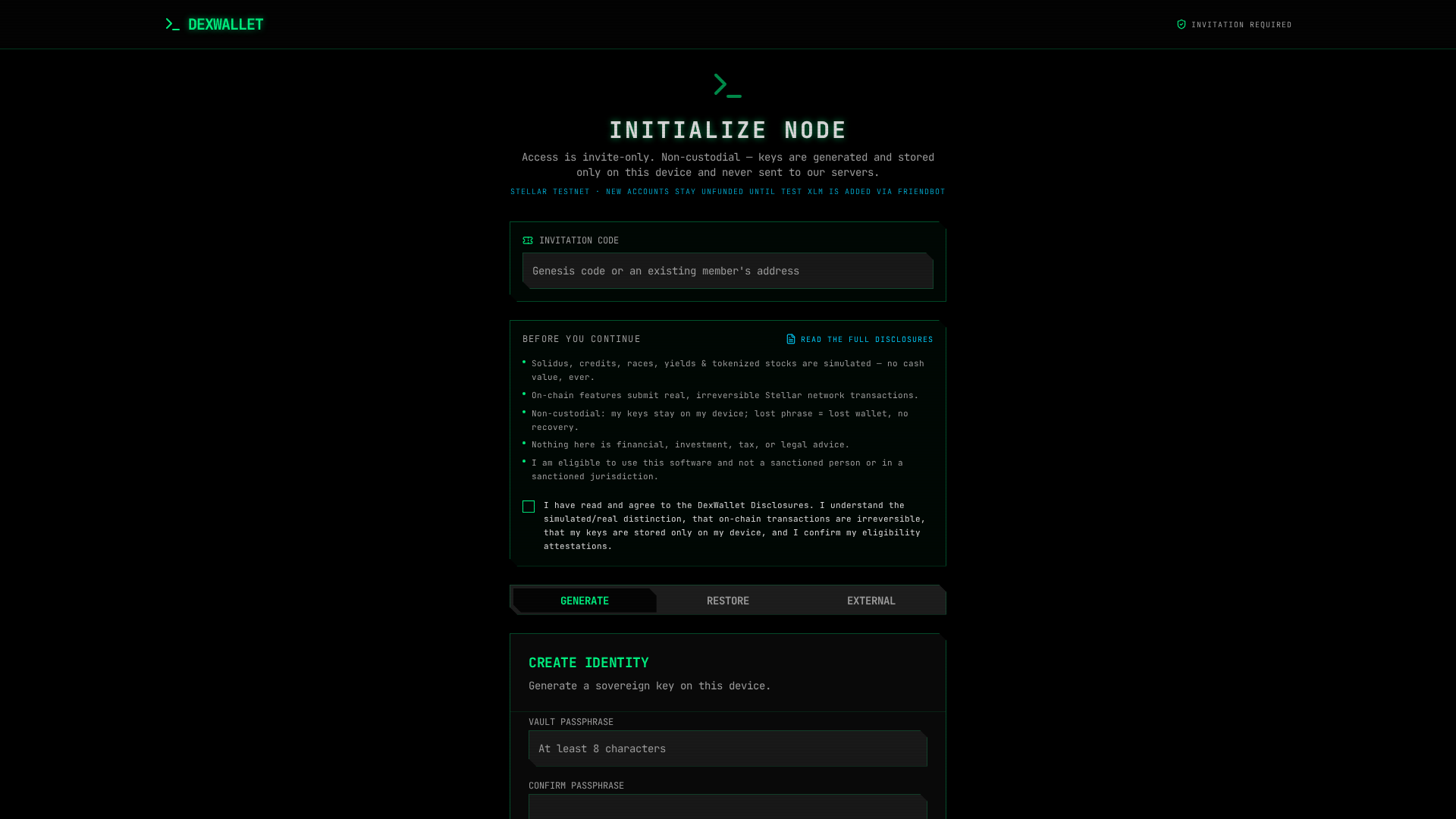 Screenshot of dexwallet.live