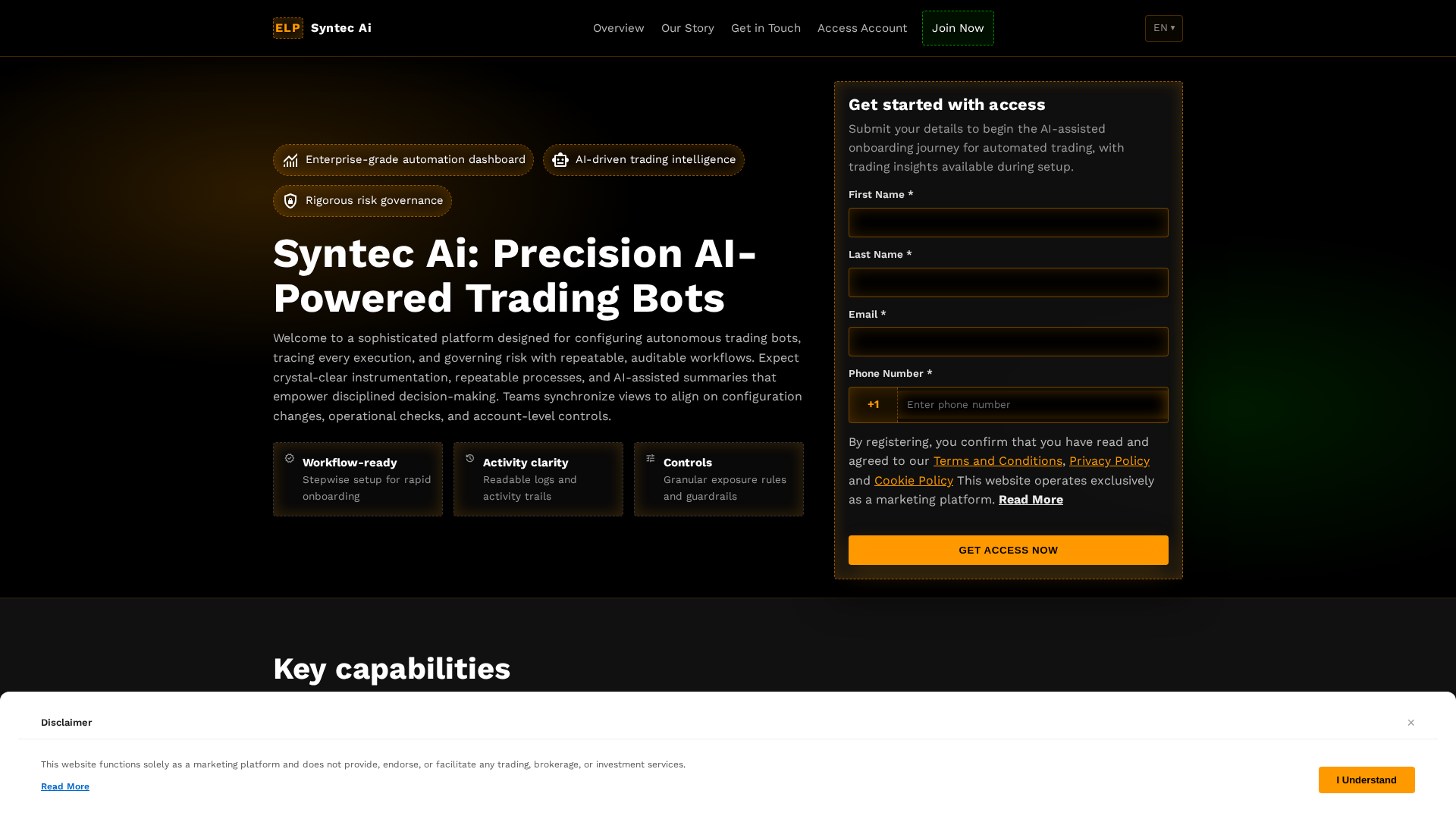 Screenshot of syntecai-software.com