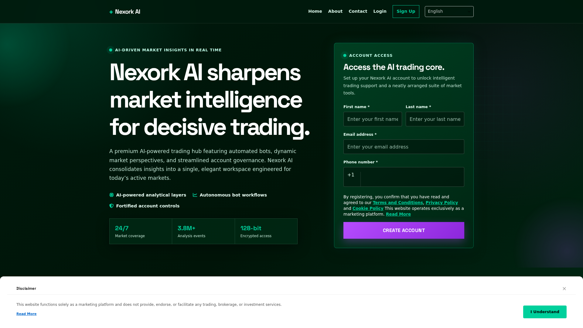 Screenshot of nexorkai-app.digital