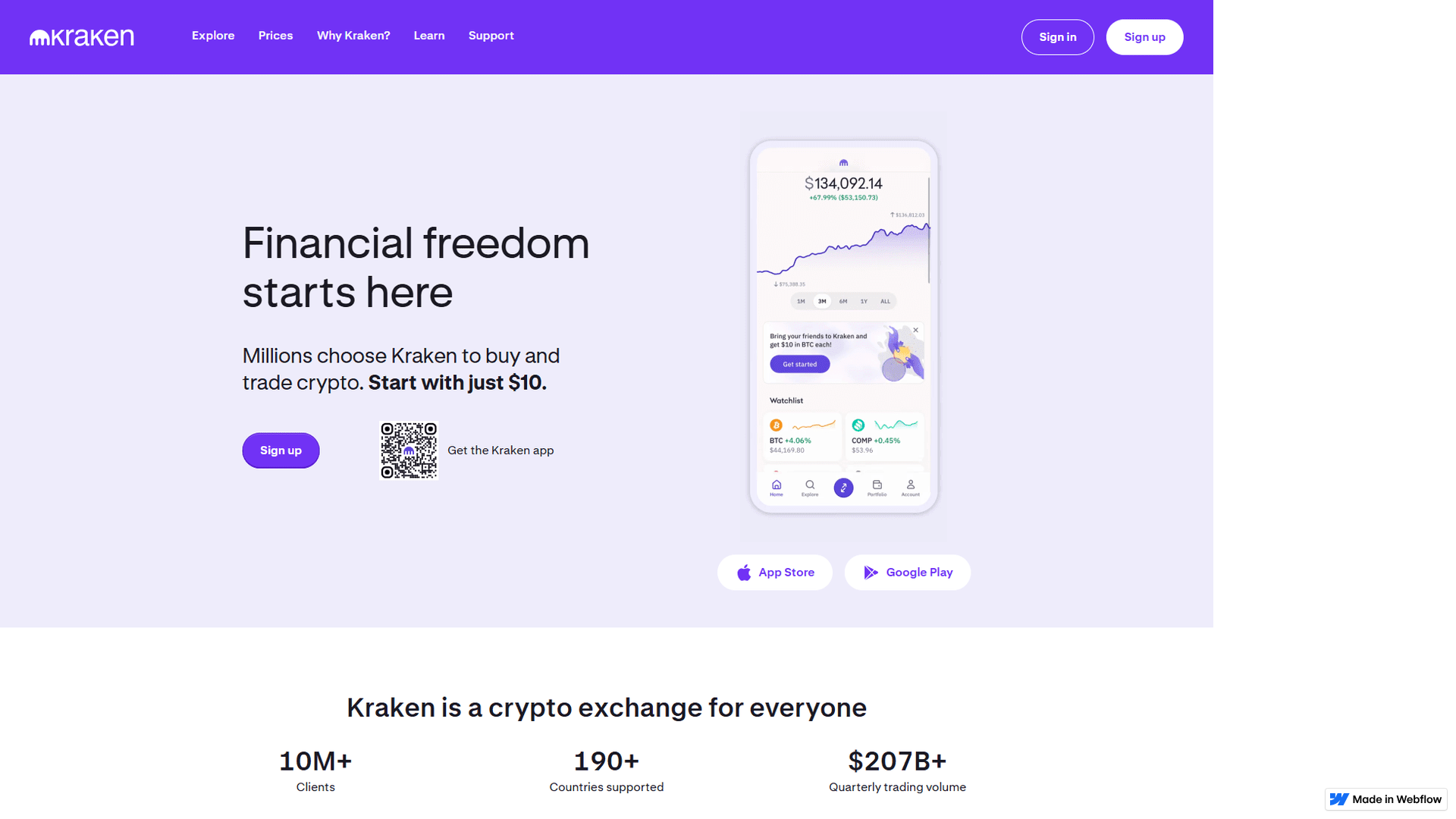Screenshot of web-kraken-sso.webflow.io