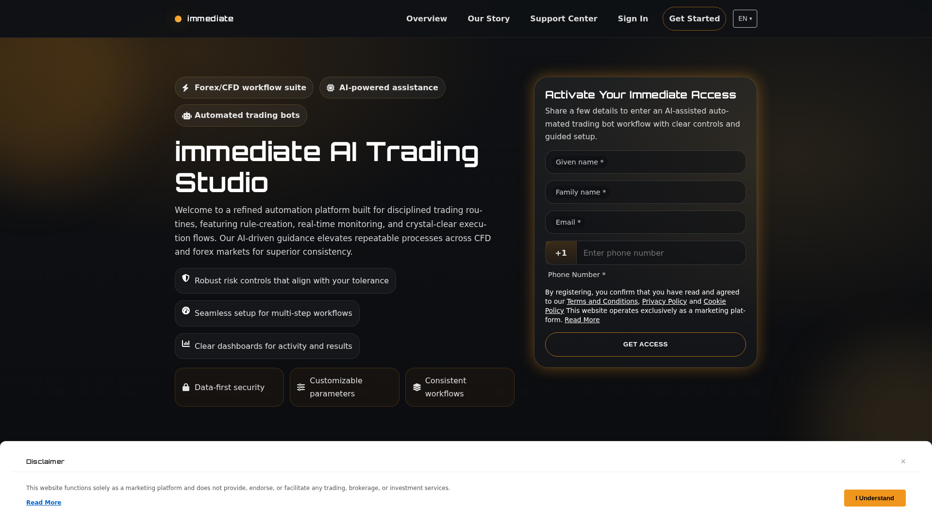 Screenshot of immediatesystem.com