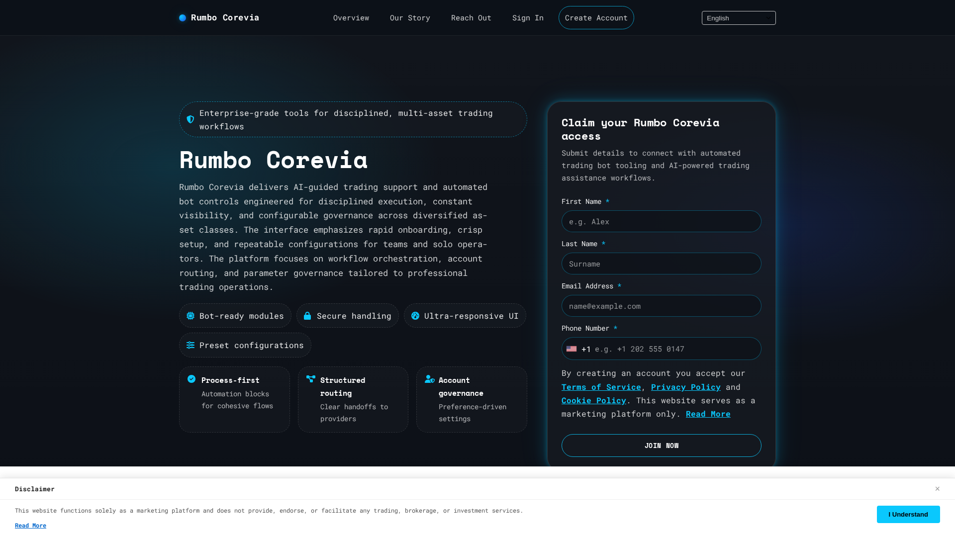 Screenshot of rumbocorevia.digital