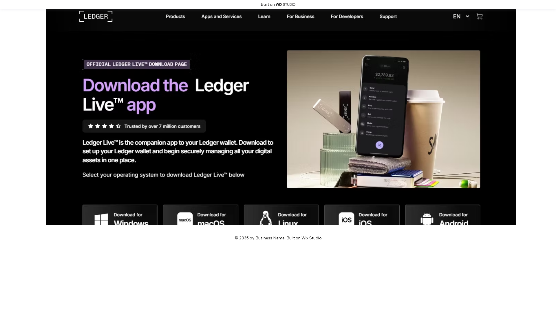 Screenshot of homelive-desktop.wixstudio.com