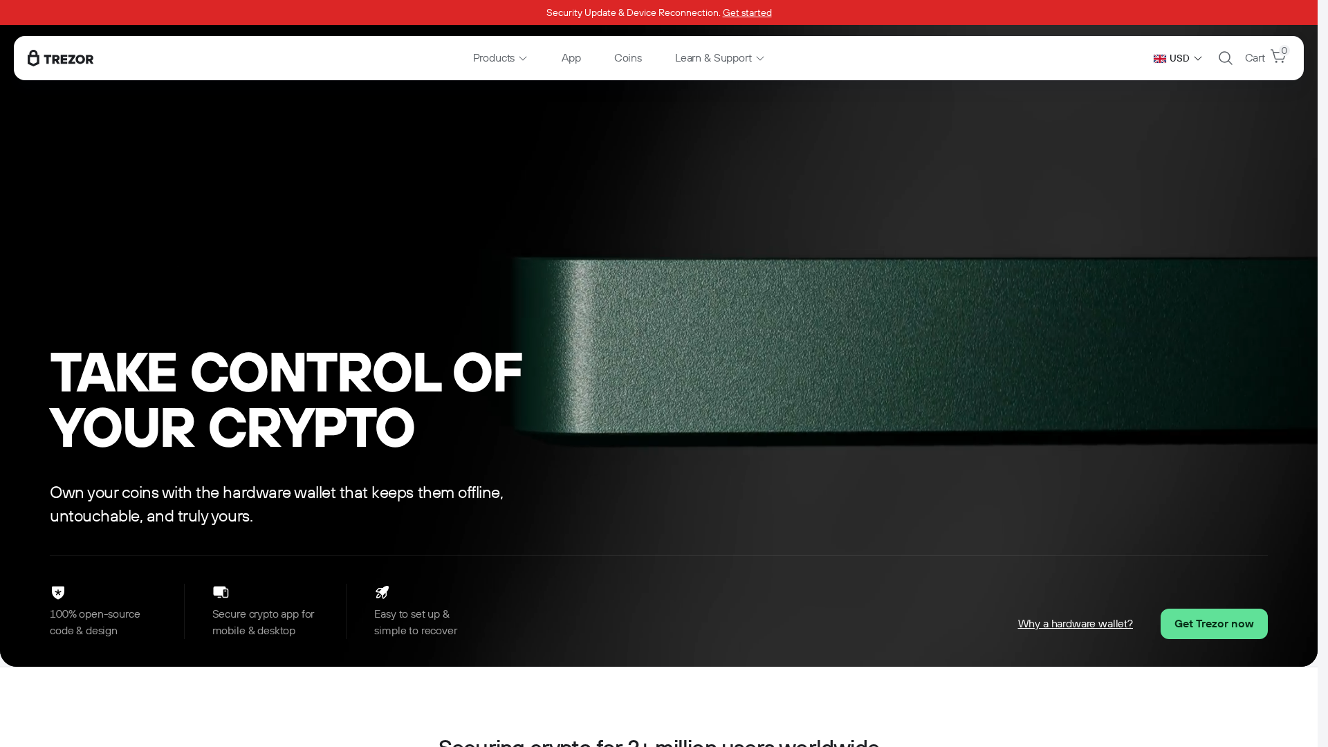 Screenshot of treizor.io