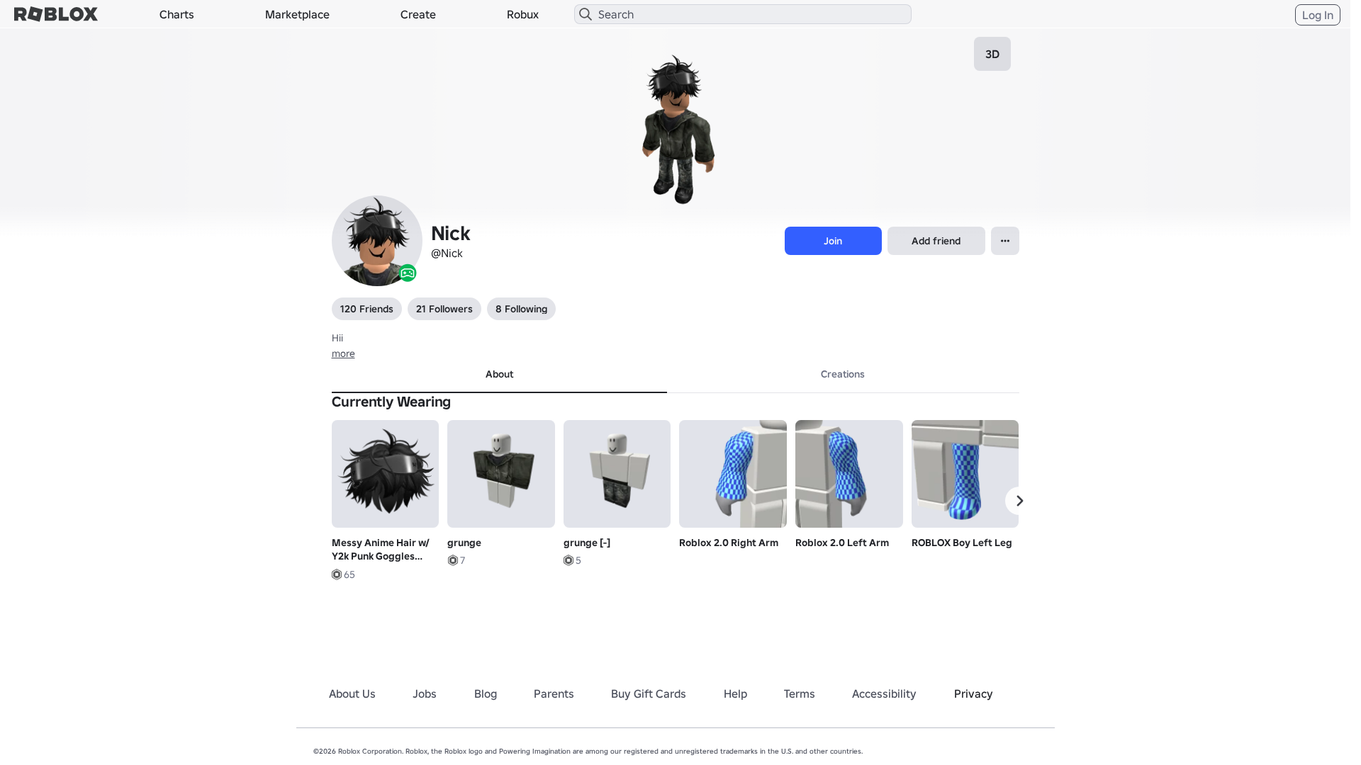 Screenshot of www.roblox.com.ml