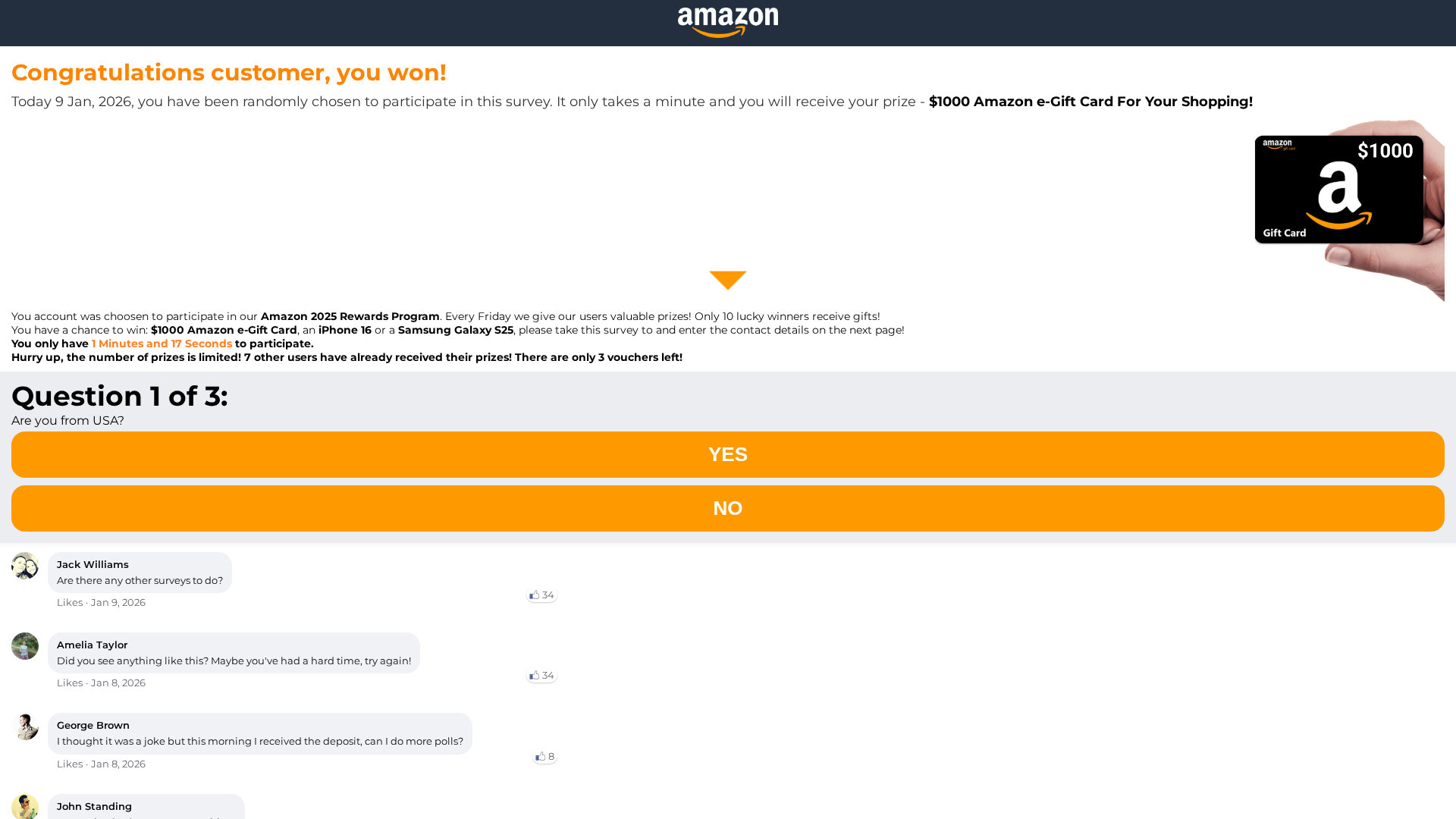 Screenshot of click2prize.com
