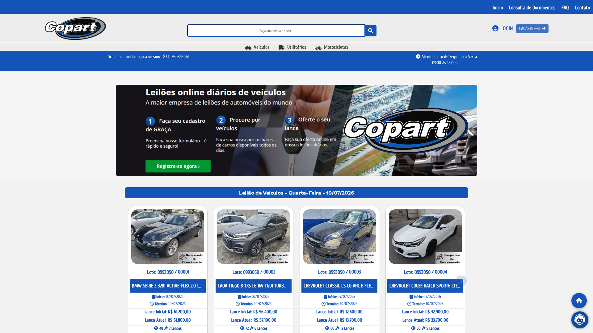 Screenshot of www.copartofcial.com