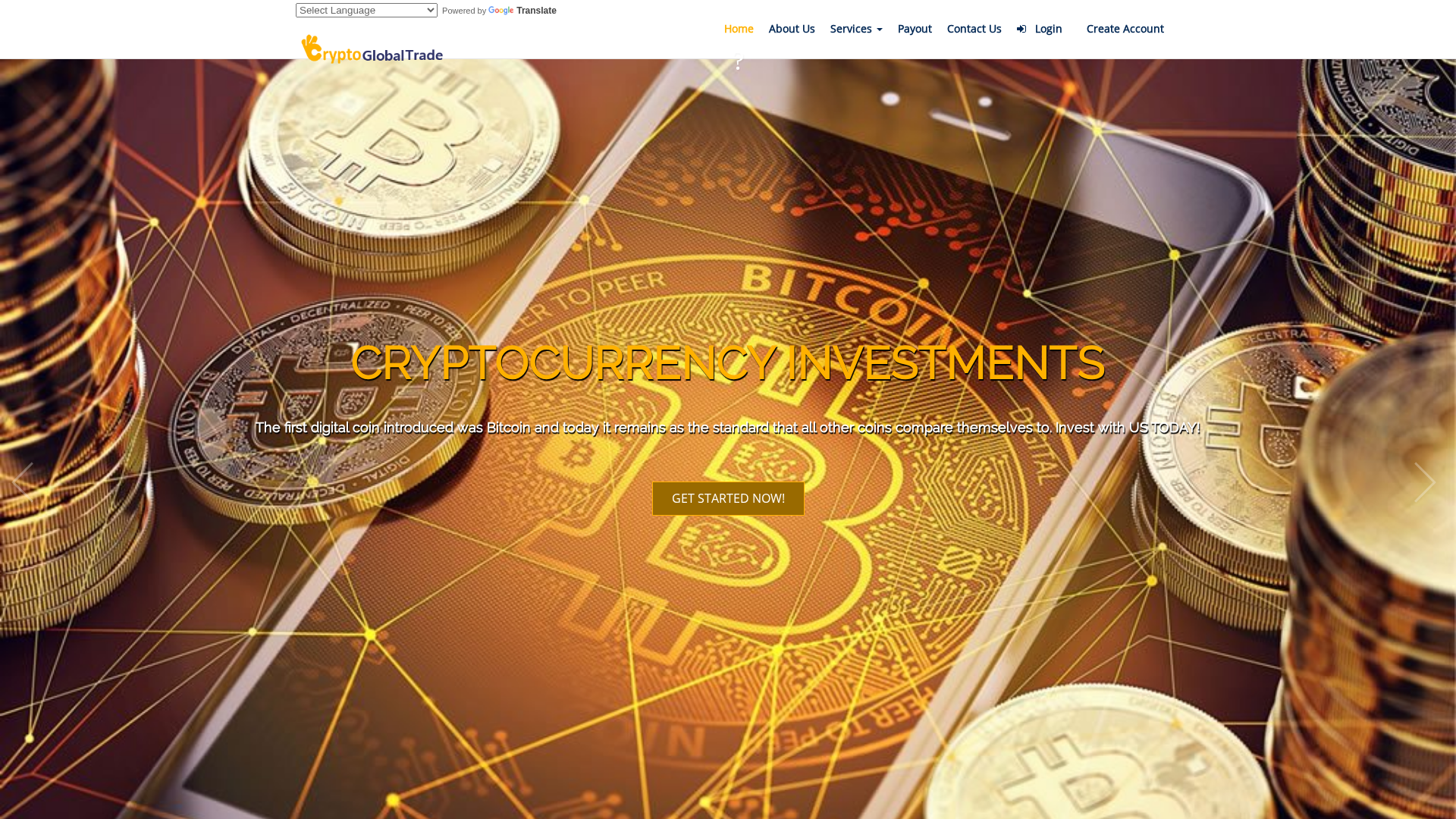 Screenshot of cryptoglobaltrade.com