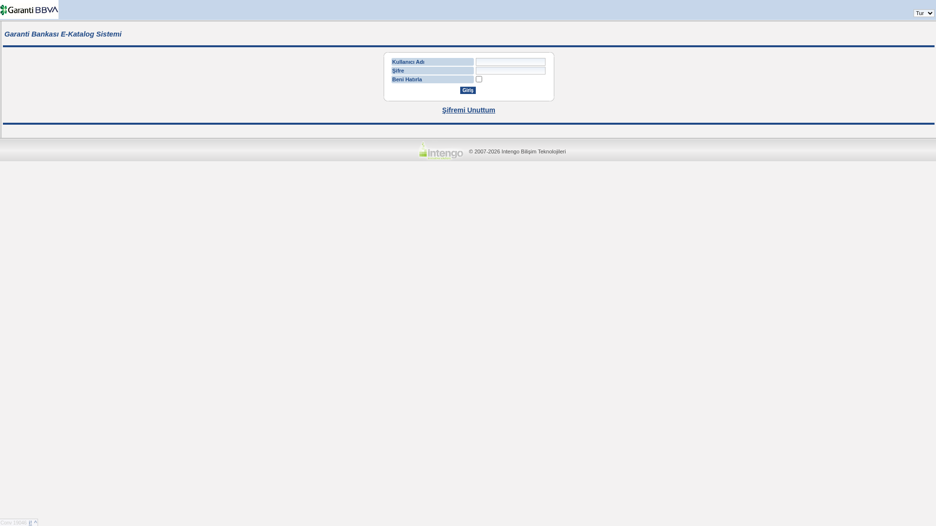 Screenshot of garantibankasi.intengo.com