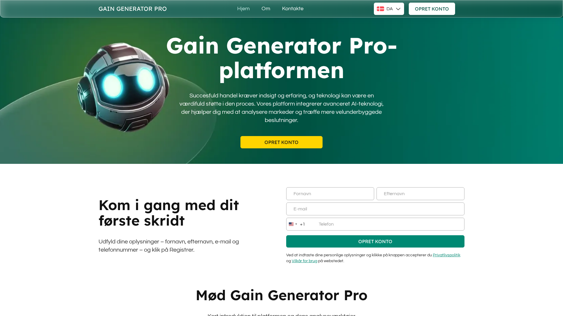 Screenshot of gaingeneratorpro-da.com