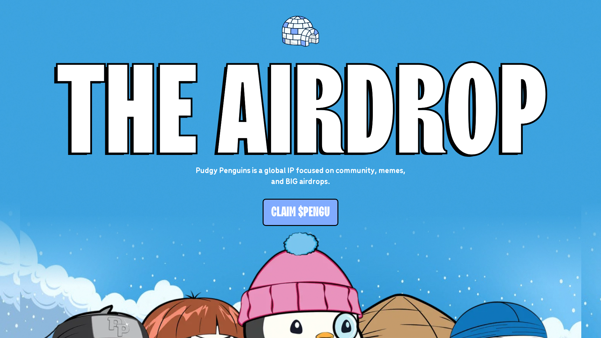 Screenshot of penguairdroponline.com