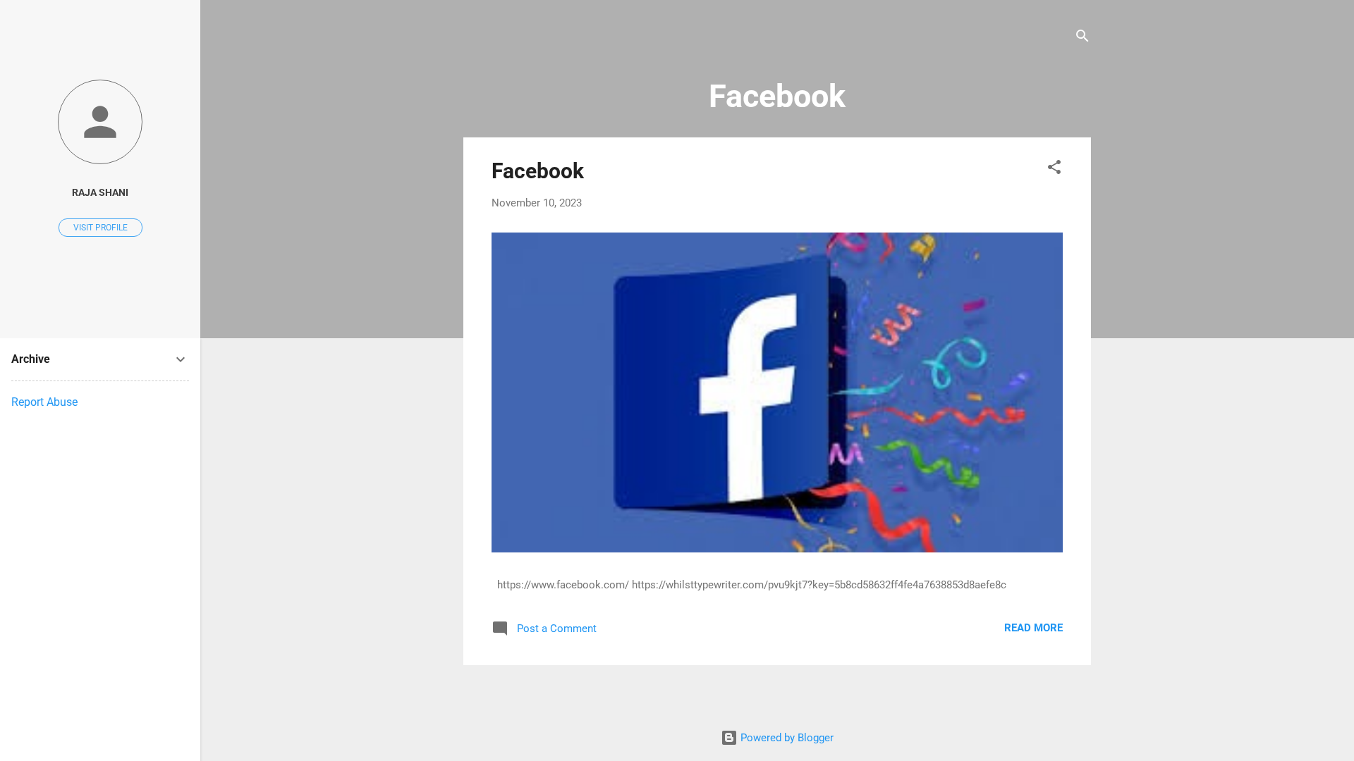 Screenshot of facebooklivepage.blogspot.com