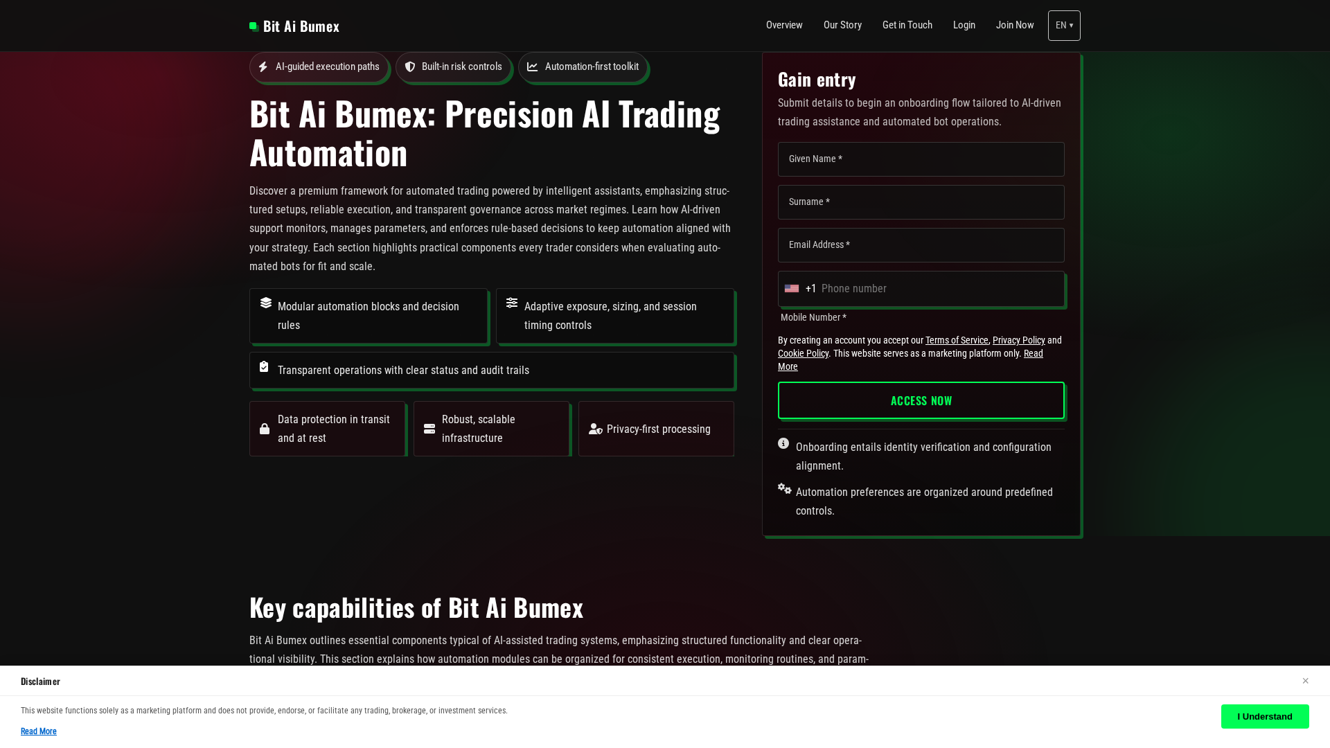Screenshot of bit-ai-bumex-engine.com