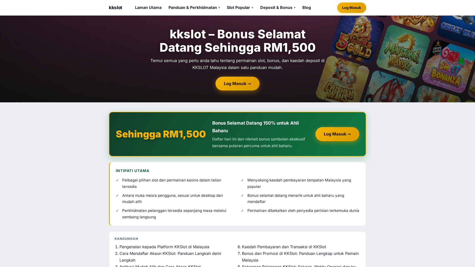 Screenshot of malaysiakkslot.com