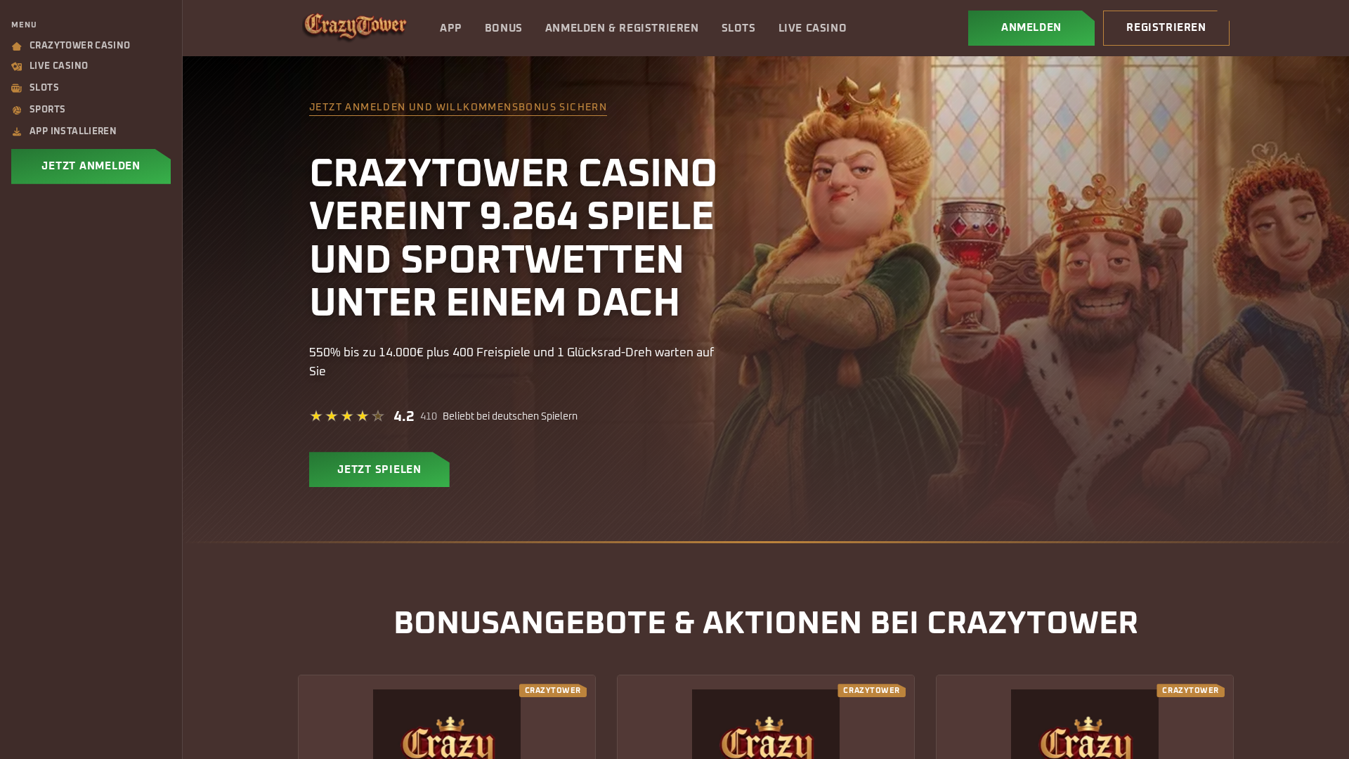 Screenshot of de-crazytower.net